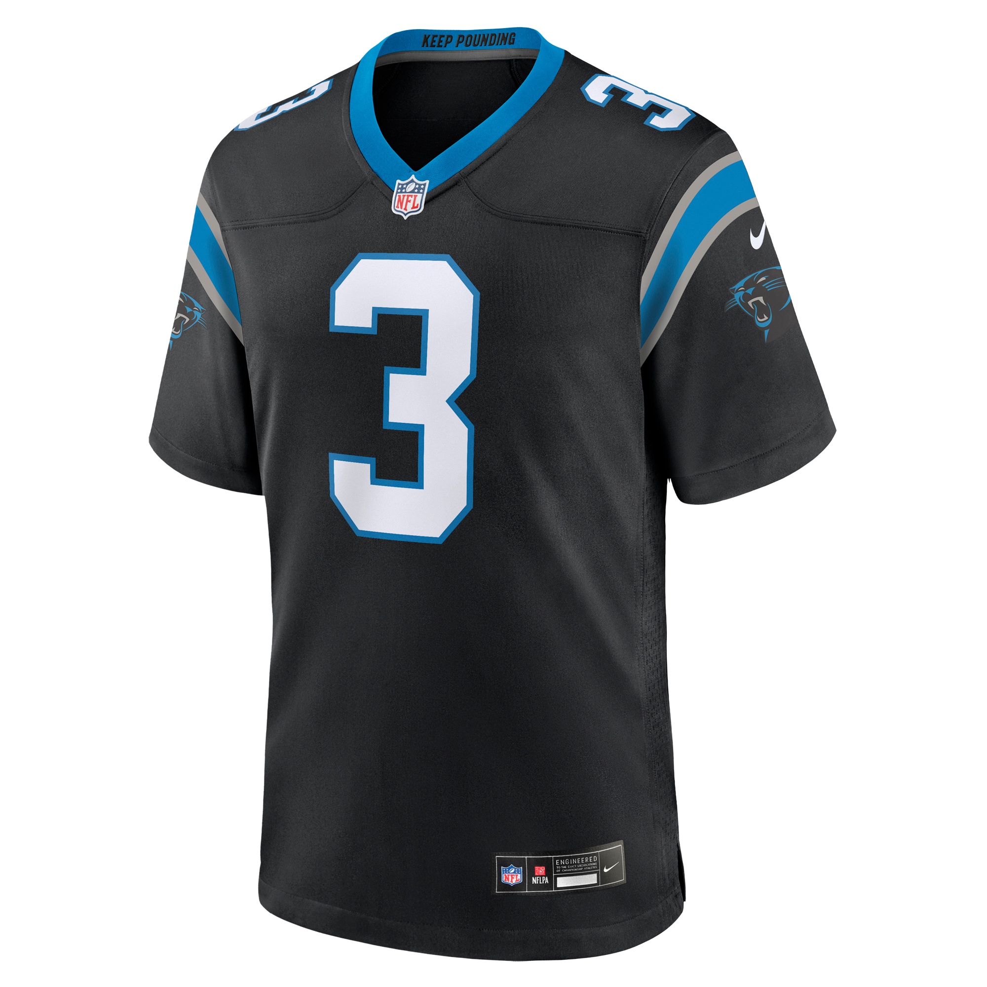 Alternative view of Raheem Carolina Panthers Game Jersey - Men's