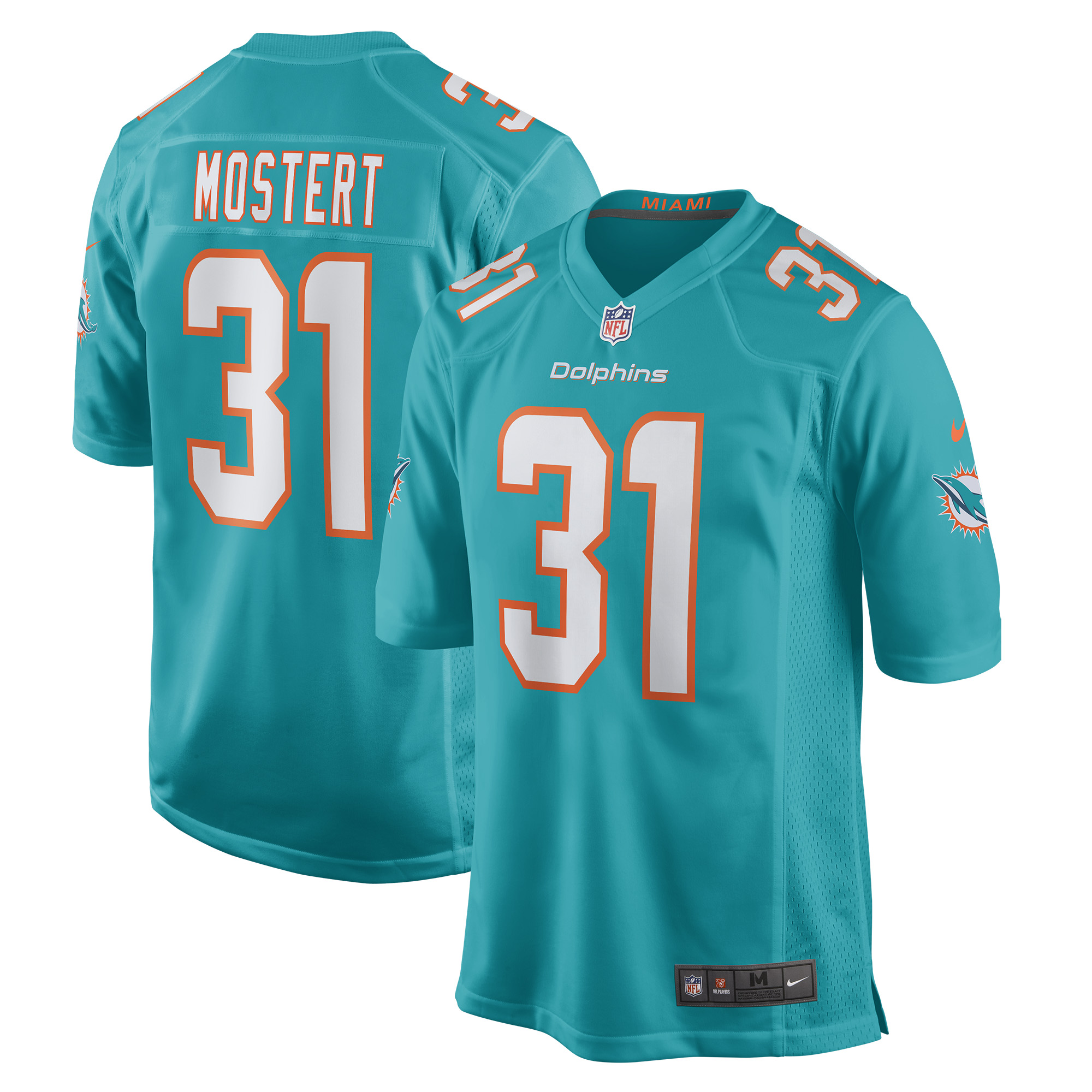 Raheem Mostert Miami Dolphins Game Jersey - Men's