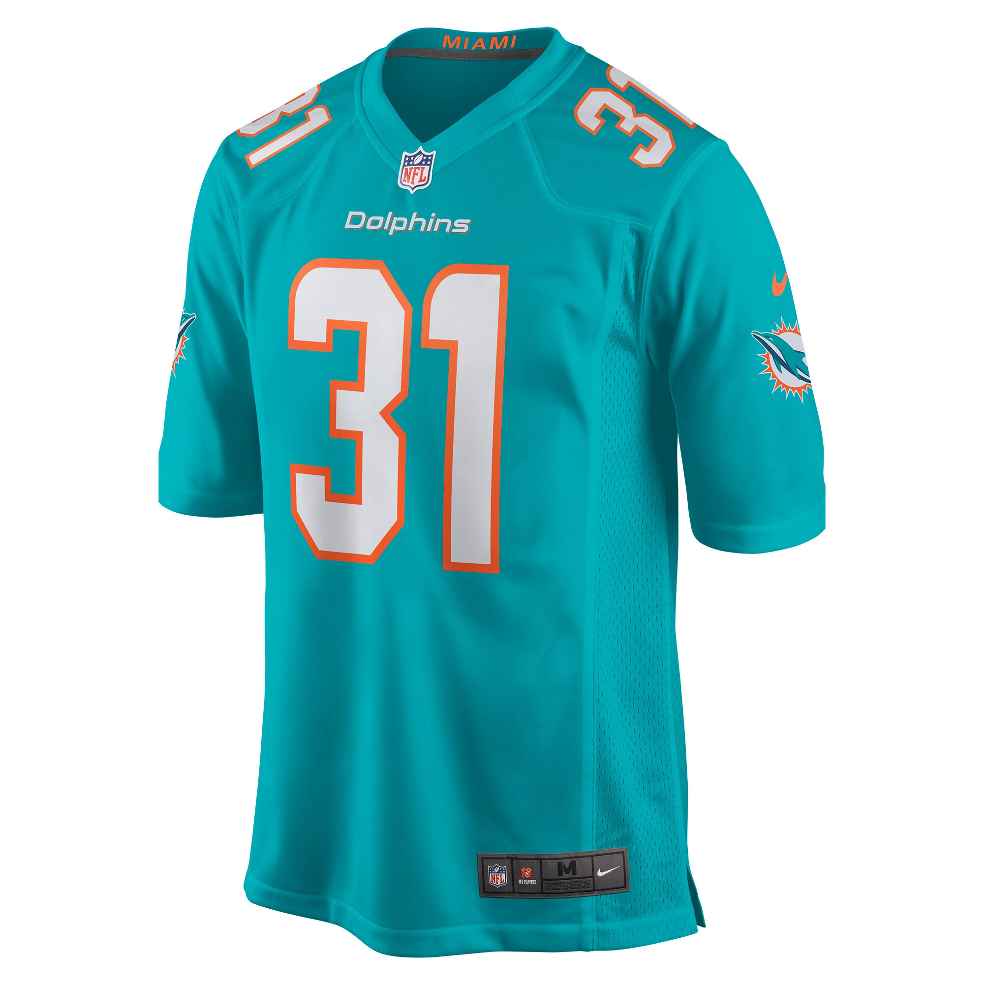 Alternative view of Raheem Mostert Miami Dolphins Game Jersey - Men's
