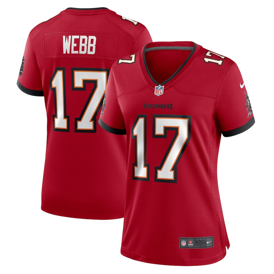 Raleigh Webb #17 Tampa Bay Buccaneers Game Jersey - Women's | Red