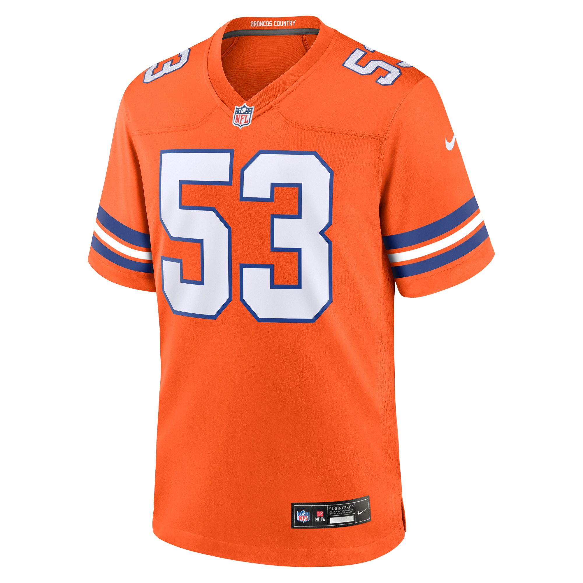Alternative view of Randy Gradishar Denver Broncos Throwback Game Jersey - Men's