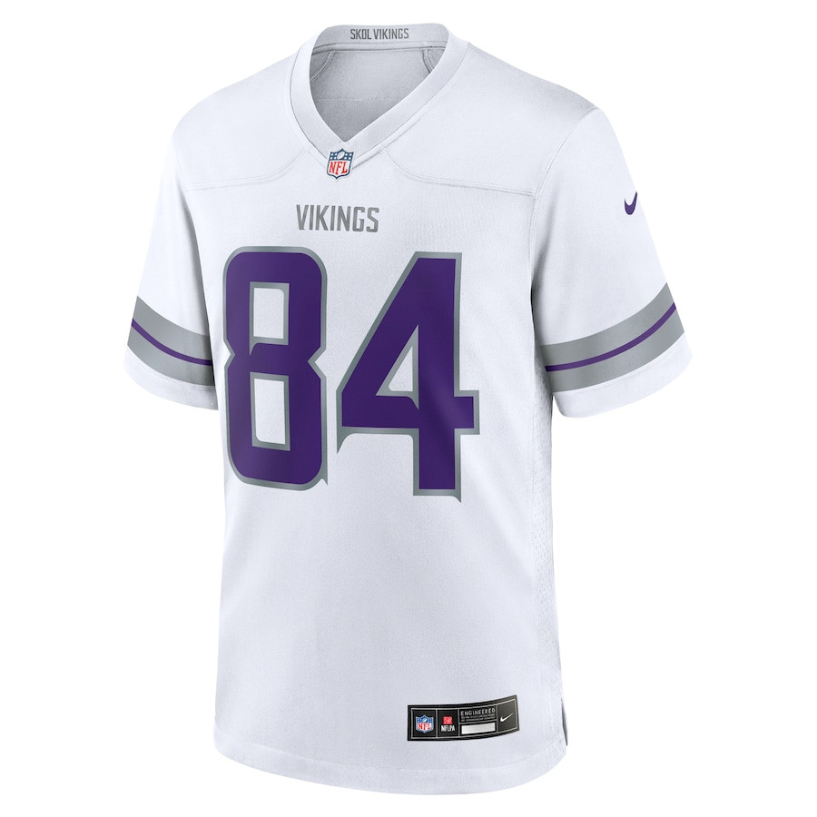 Alternative view of Randy Moss #84 Minnesota Vikings Alternate Game Jersey - Men's | White