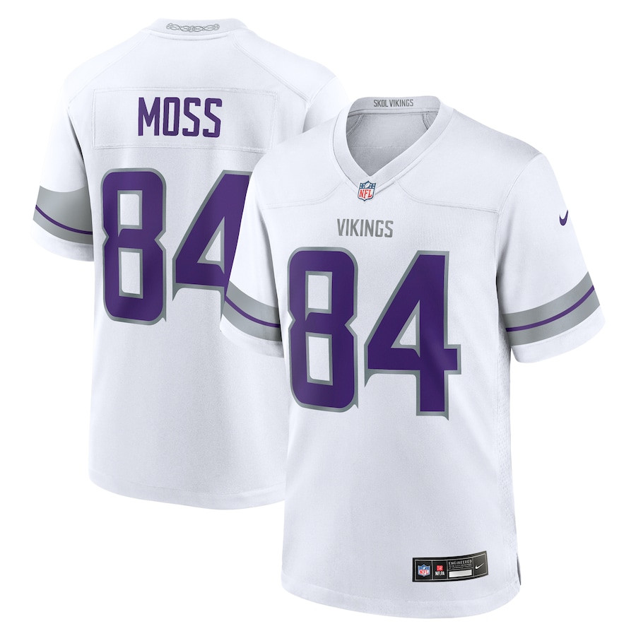 Randy Moss #84 Minnesota Vikings Alternate Game Jersey - Men's | White