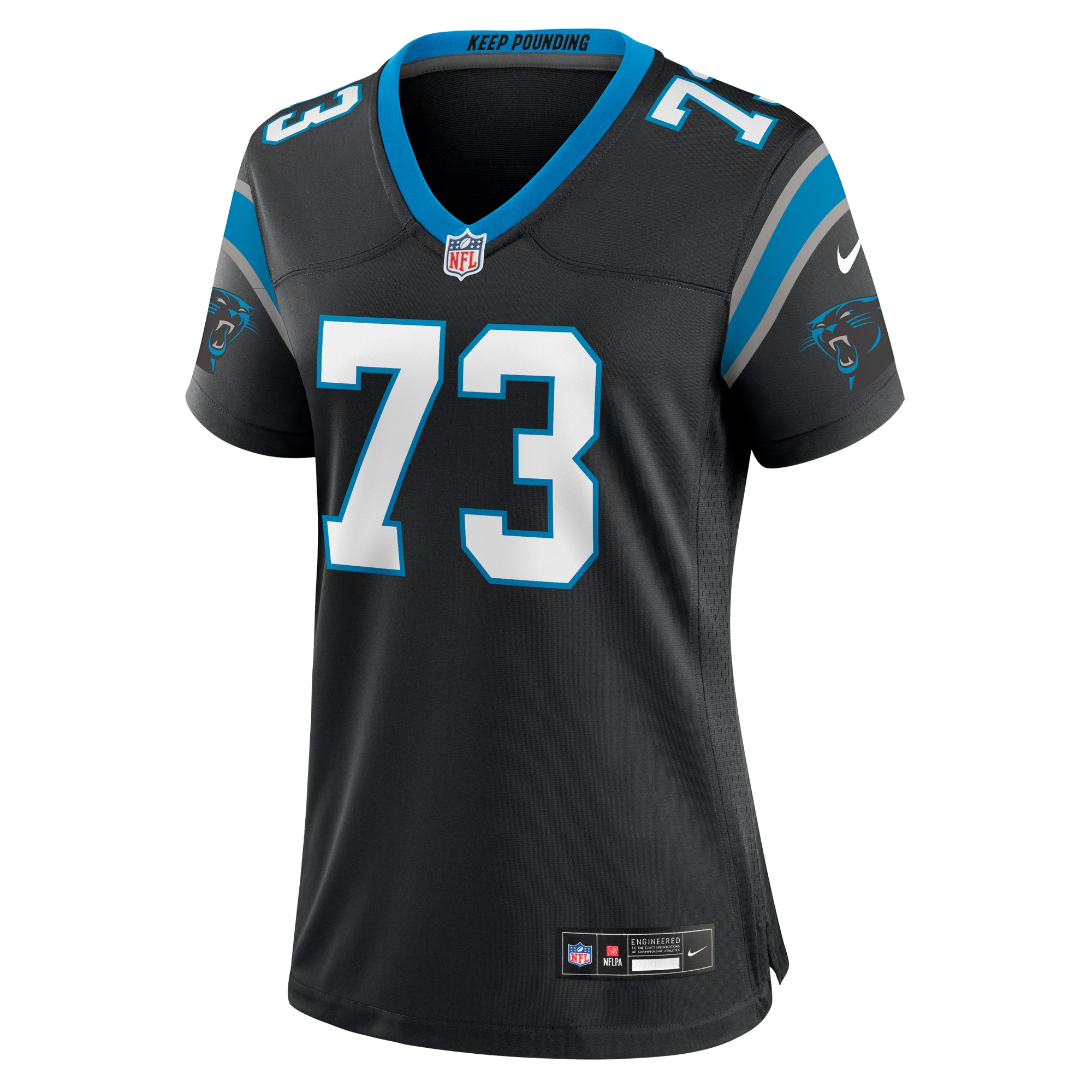 Alternative view of Rashard Lawrence Carolina Panthers Game Jersey - Women's