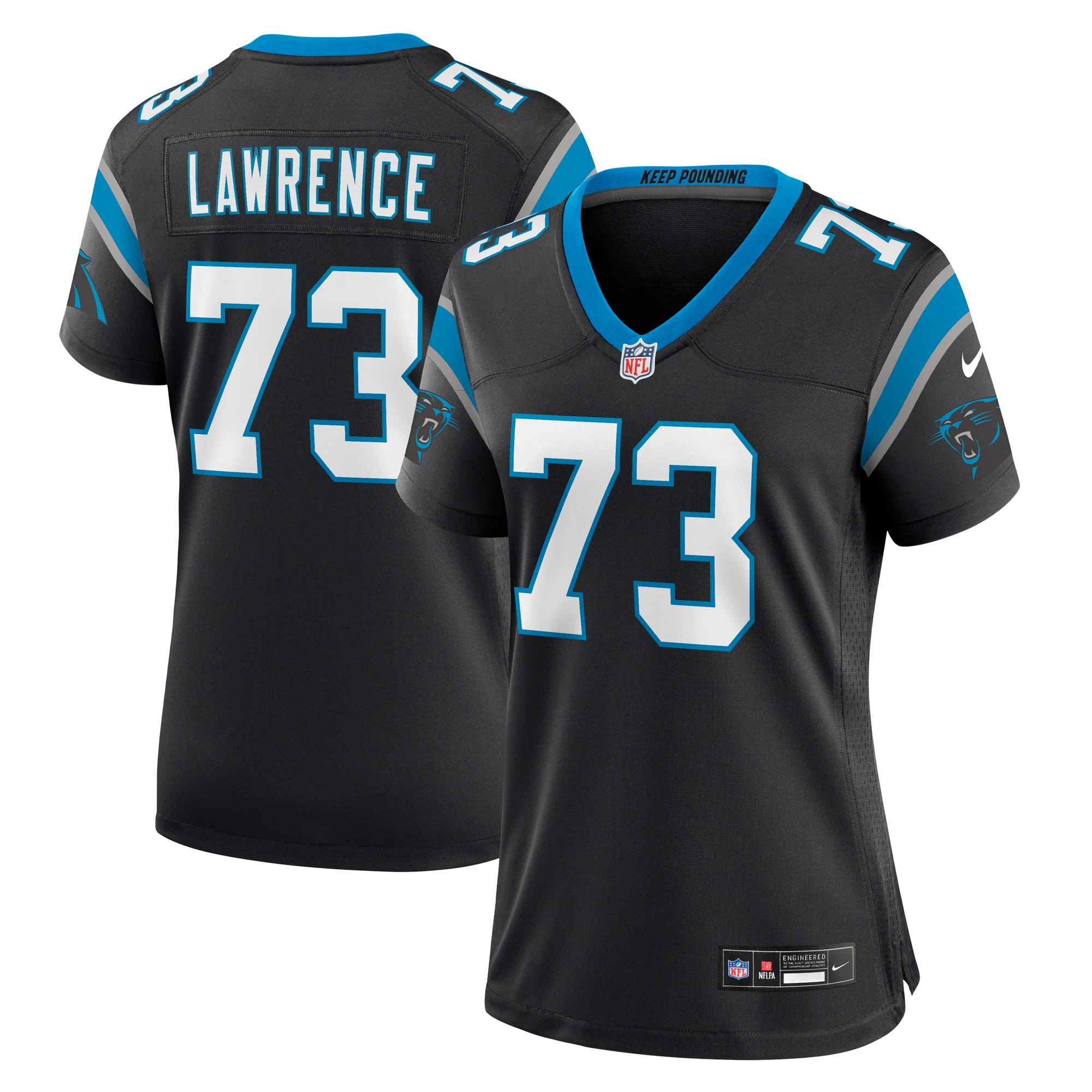 Rashard Lawrence Carolina Panthers Game Jersey - Women's