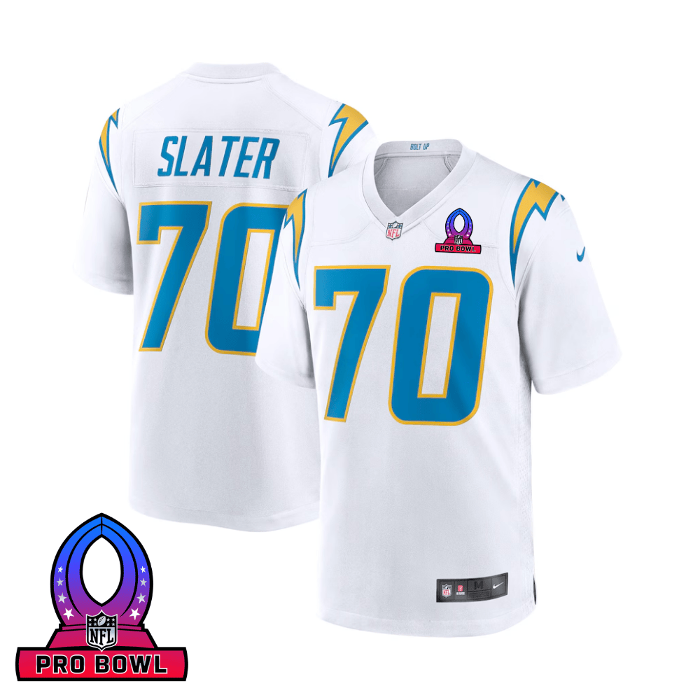 Rashawn Slater #70 Los Angeles Chargers Game Jersey - Men's | White