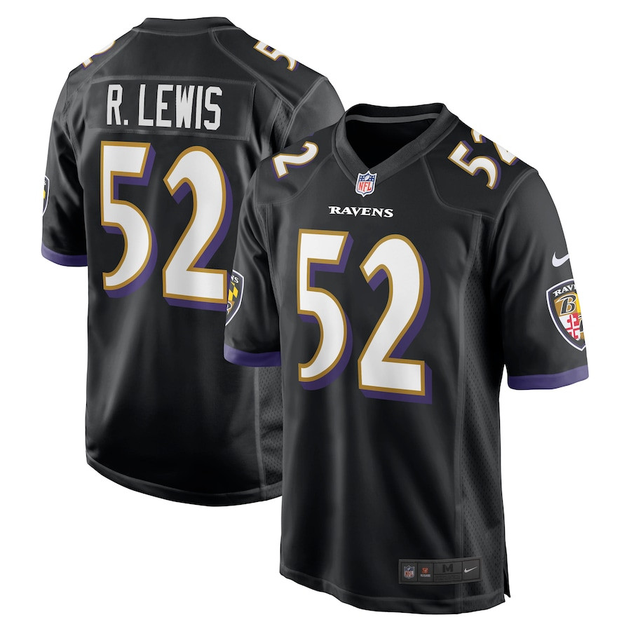 Ray Lewis #52 Baltimore Ravens Game Jersey - Men's | Black