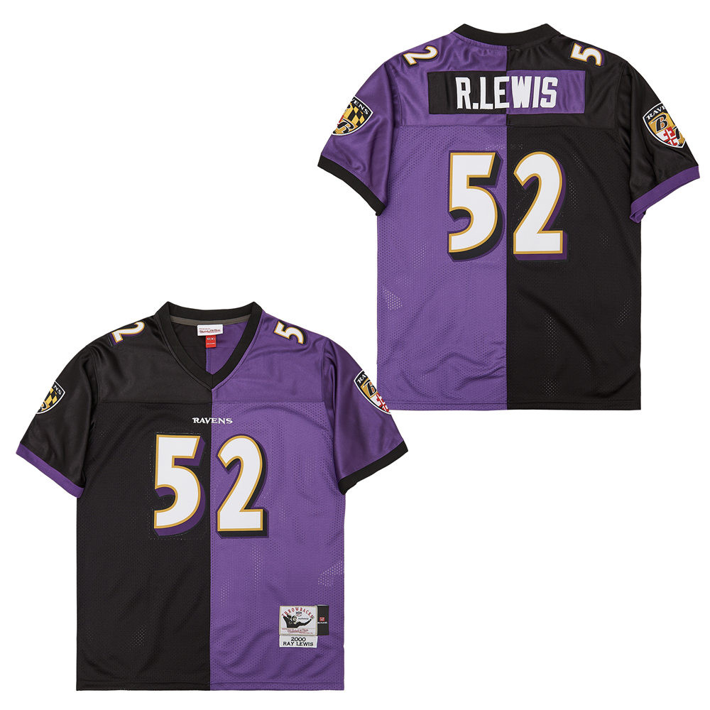 Ray Lewis #52 Baltimore Ravens Throwback Game Jersey - Men's