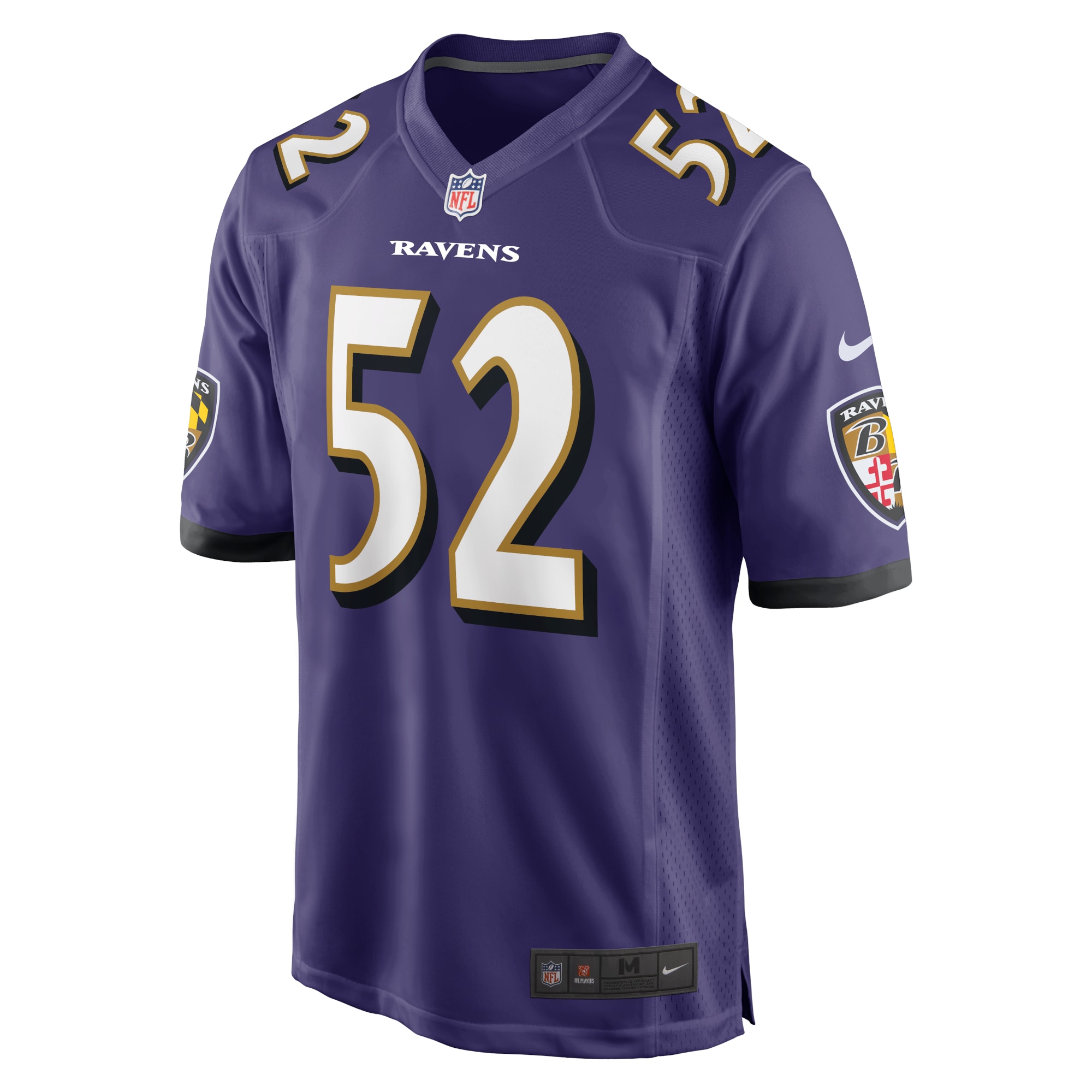 Alternative view of Ray Lewis Baltimore Ravens Retired Player Game Jersey - Men's