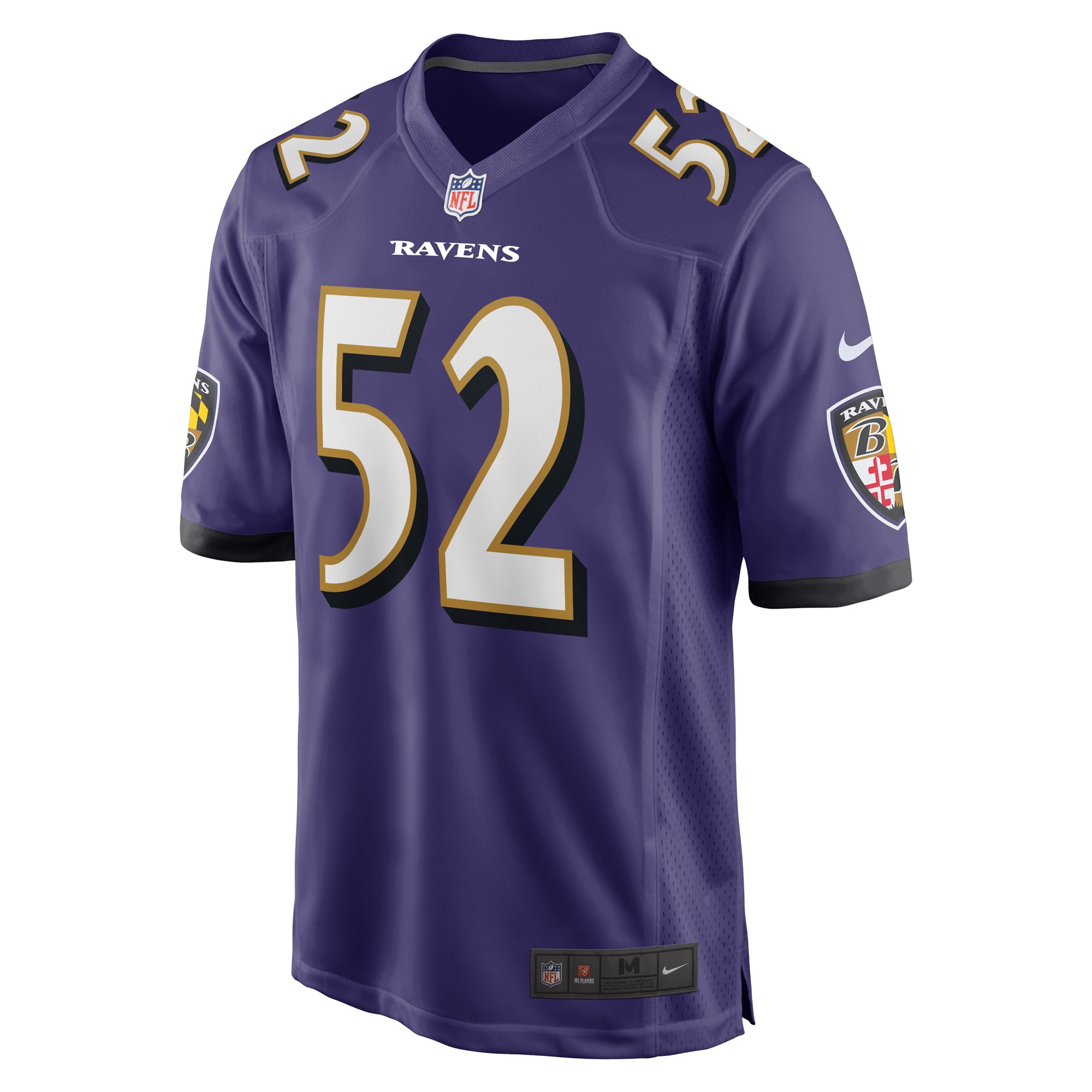 Alternative view of Ray Lewis Baltimore Ravens Retired Player Game Jersey - Men's