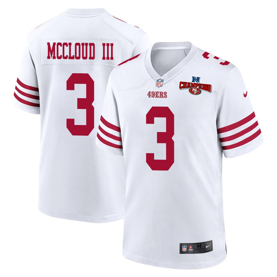 Ray-Ray McCloud III #3 San Francisco 49ers Game Jersey - Men's | White