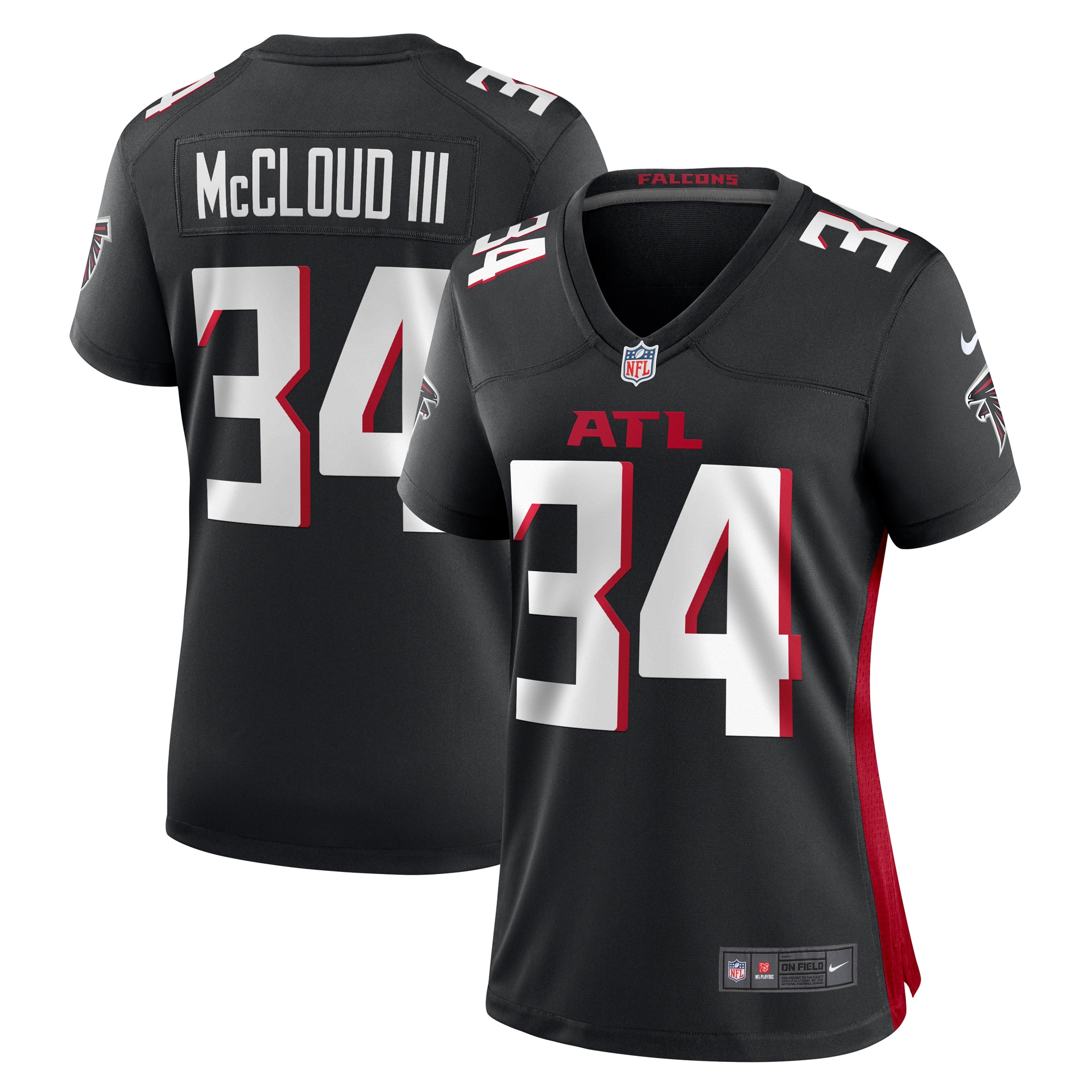 Ray-Ray McCloud III Atlanta Falcons Game Jersey - Women's | Ray McCloud III Black Game Jersey