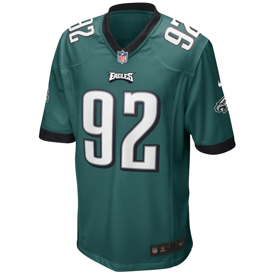 Alternative view of Reggie White #92 Philadelphia Eagles Game Jersey - Men's | Midnight Green