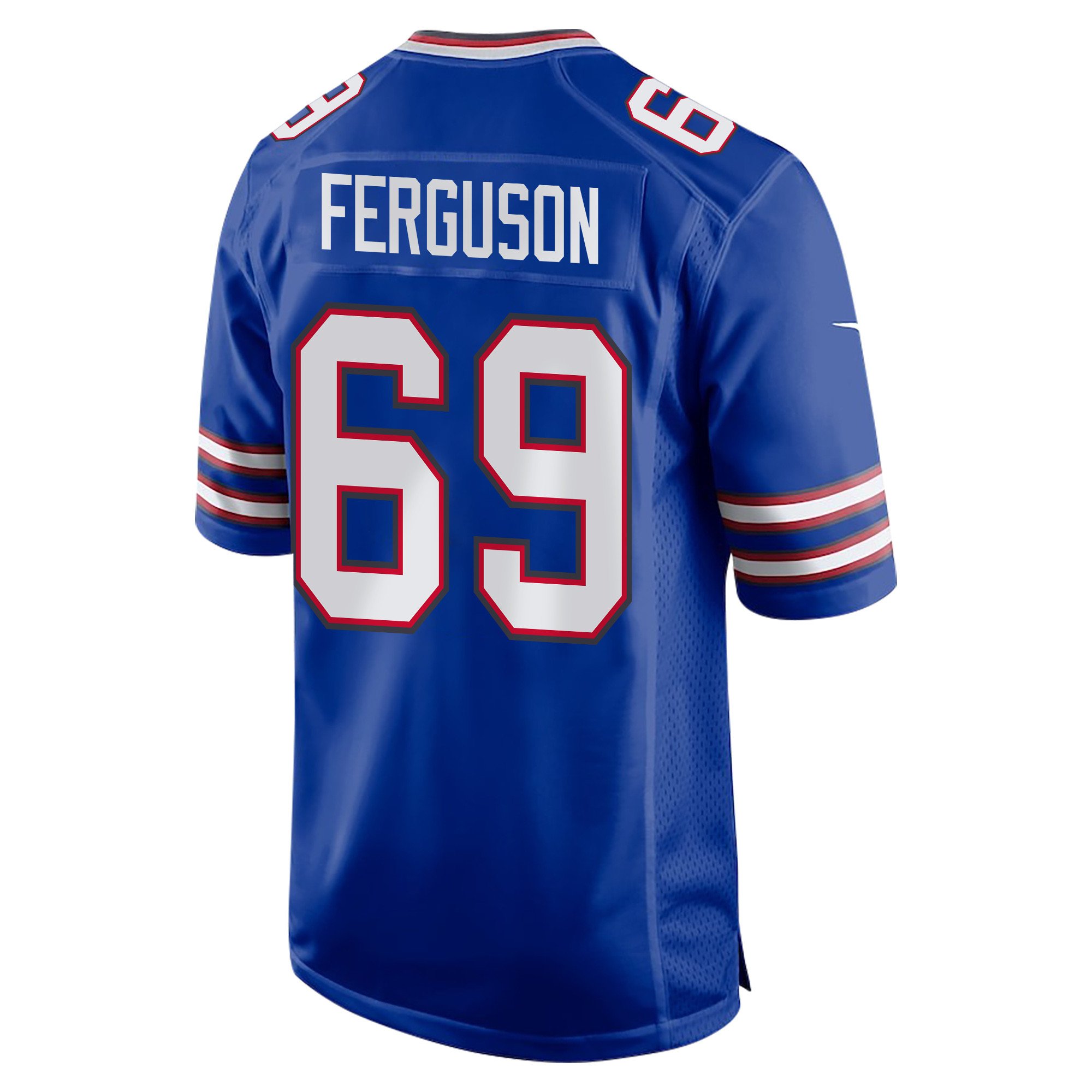 Alternative view of Reid Ferguson #69 Buffalo Bills Super Bowl LIX Champions Patch Legend Jersey - Men's | Royal