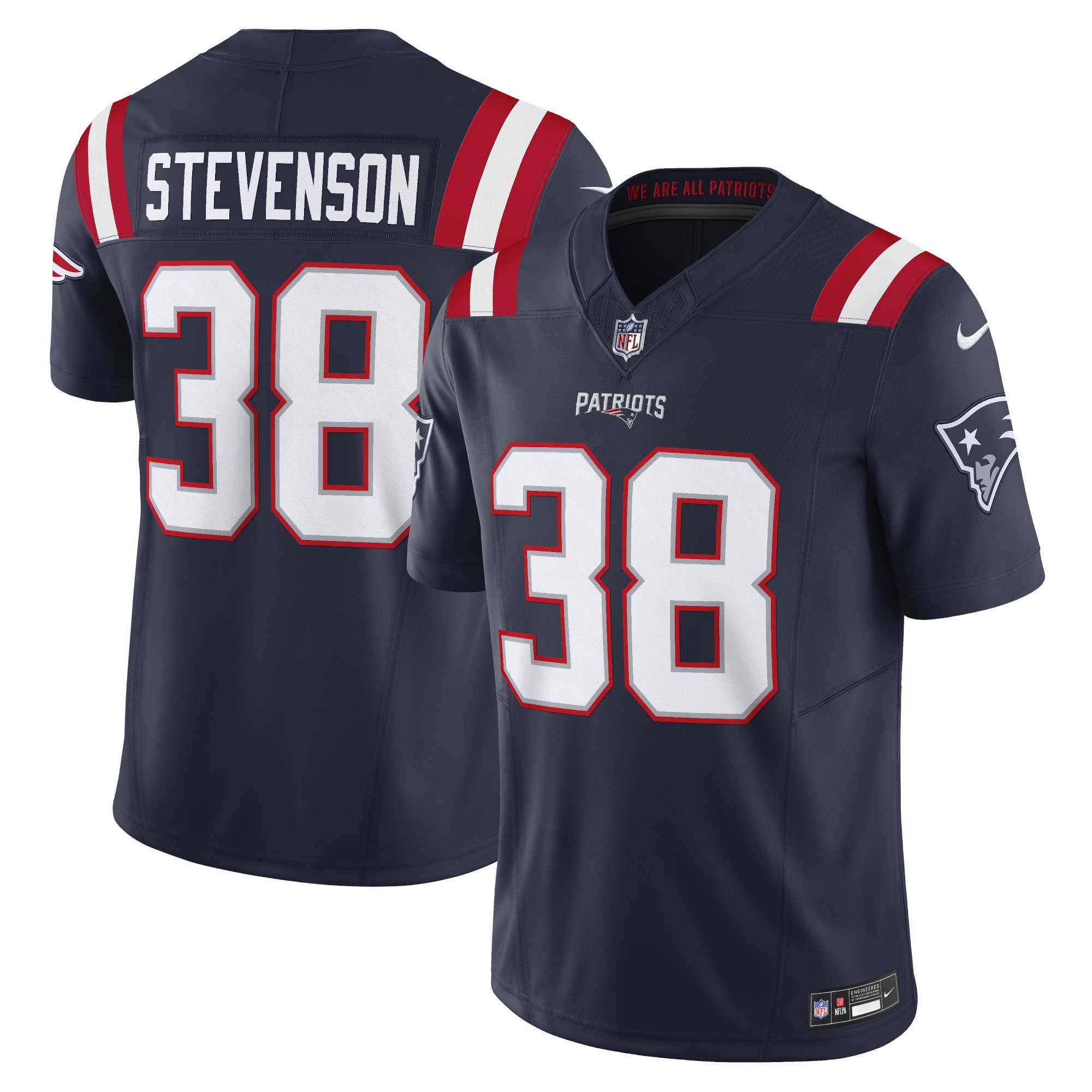 Rhamondre Stevenson New England Patriots Vapor F.U.S.E. Limited Jersey - Men's