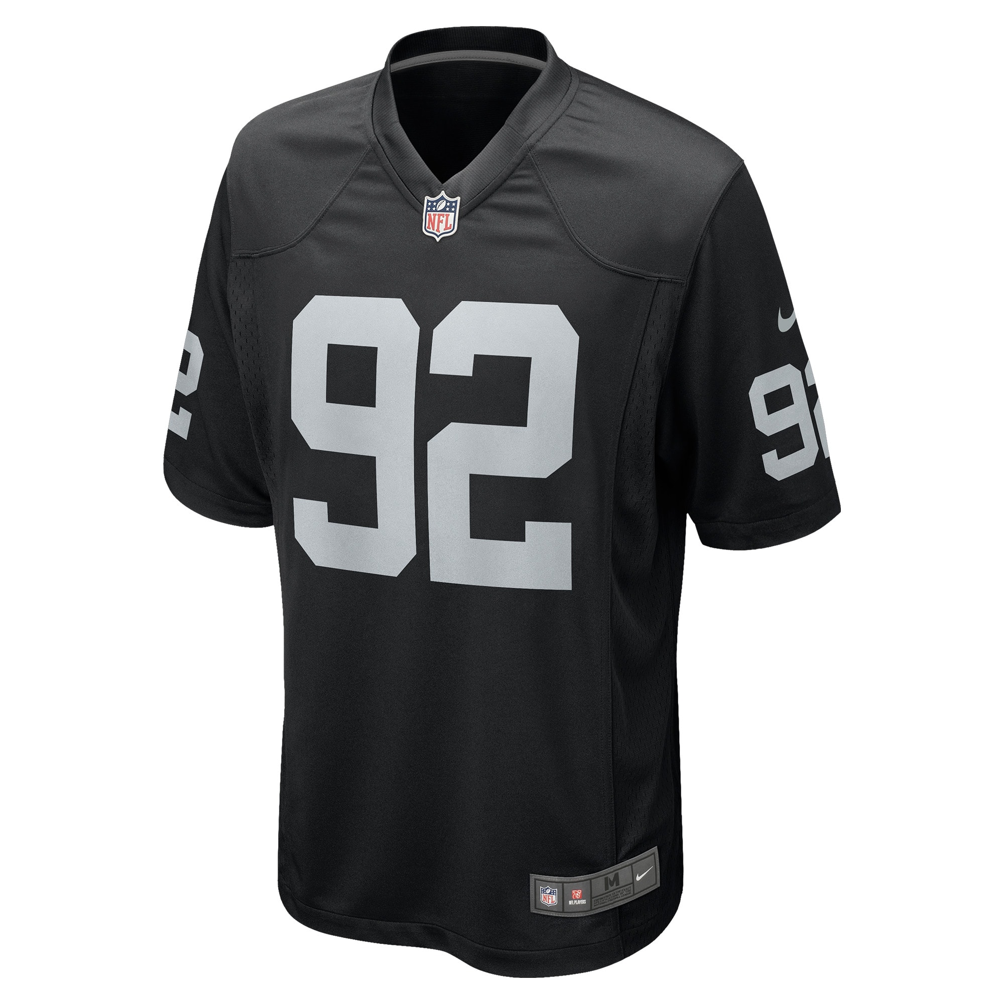Alternative view of Richard Seymour Las Vegas Raiders Retired Player Game Jersey - Men's