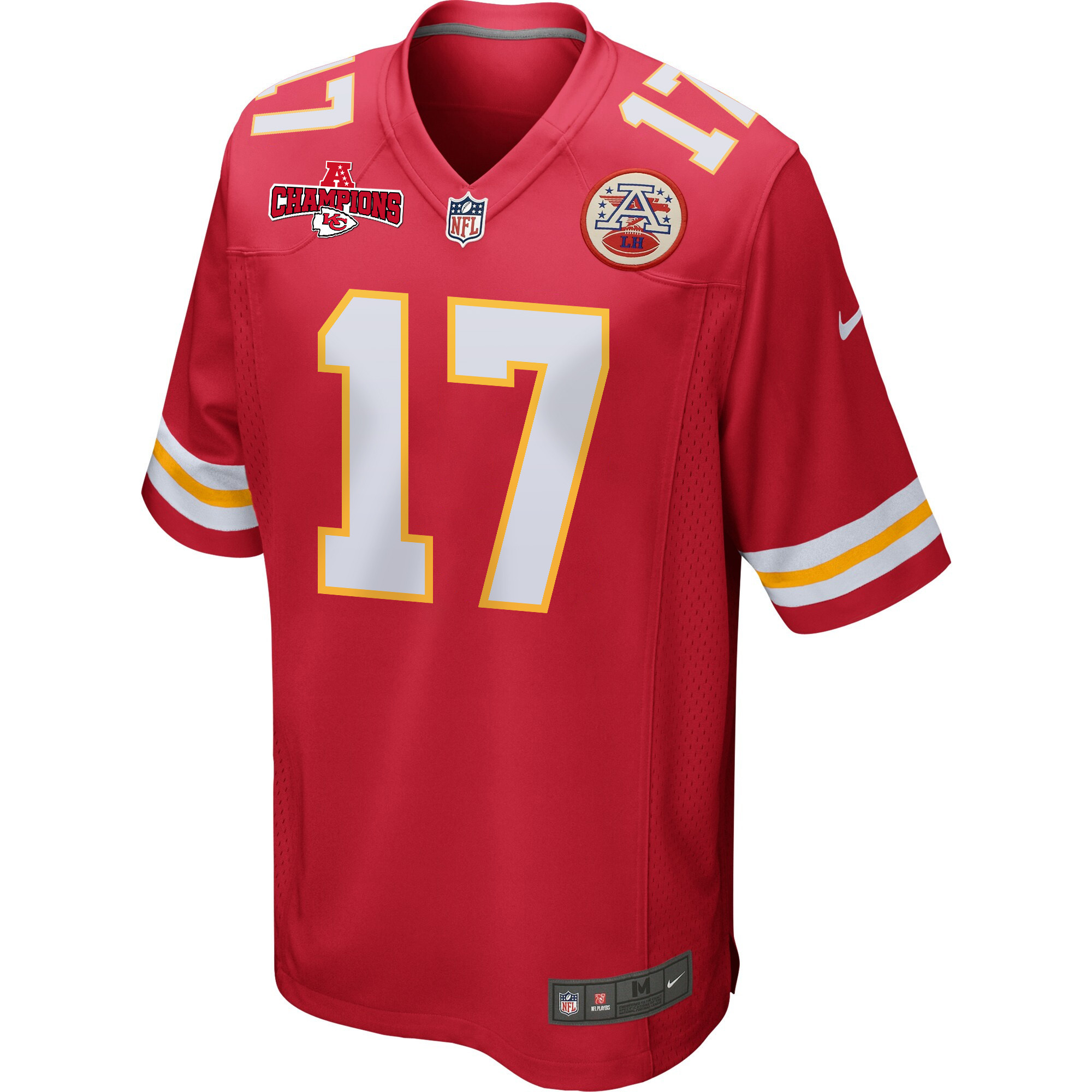 Alternative view of Richie James #17 Kansas City Chiefs Game Jersey - Men's | Red