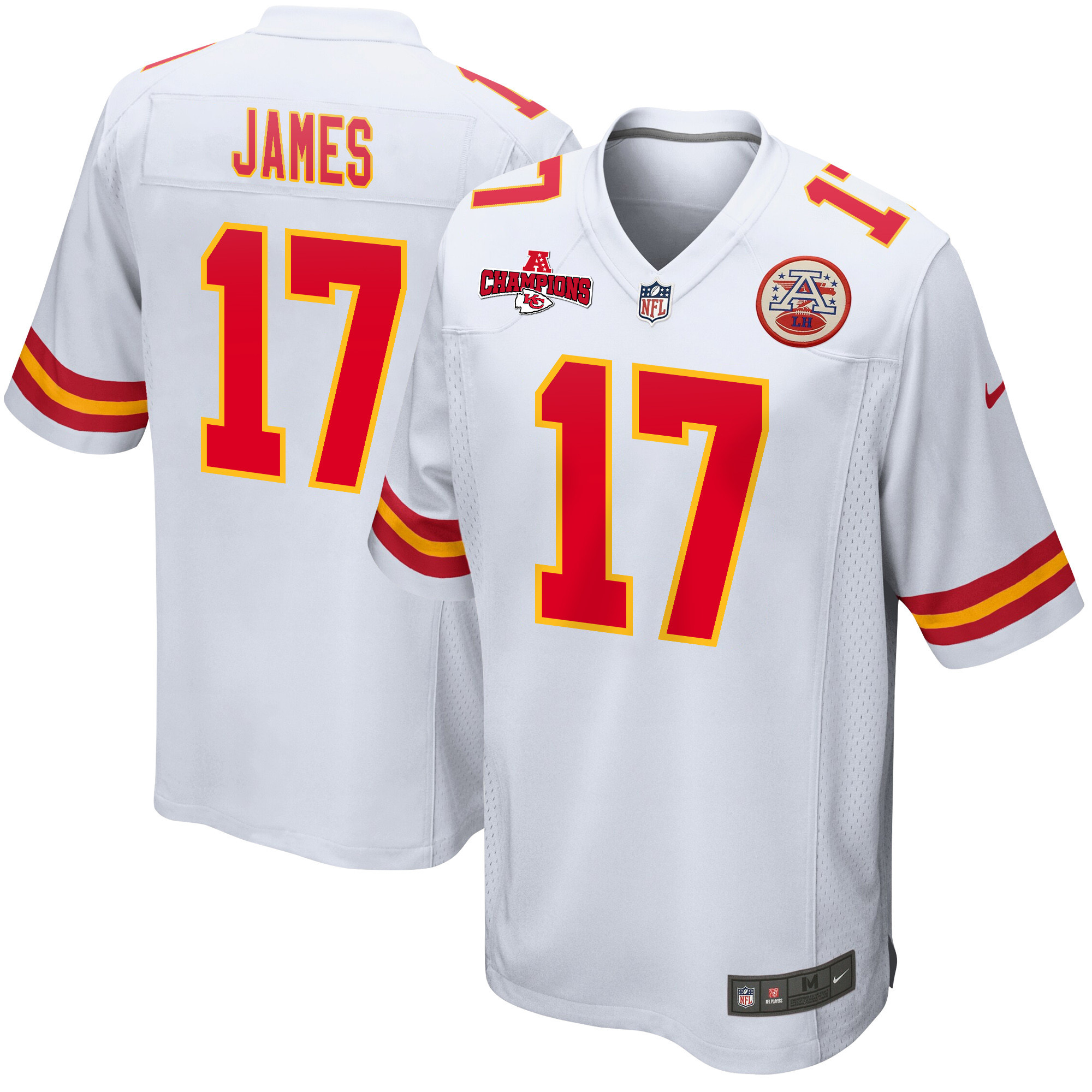 Richie James #17 Kansas City Chiefs Game Jersey - Men's | White