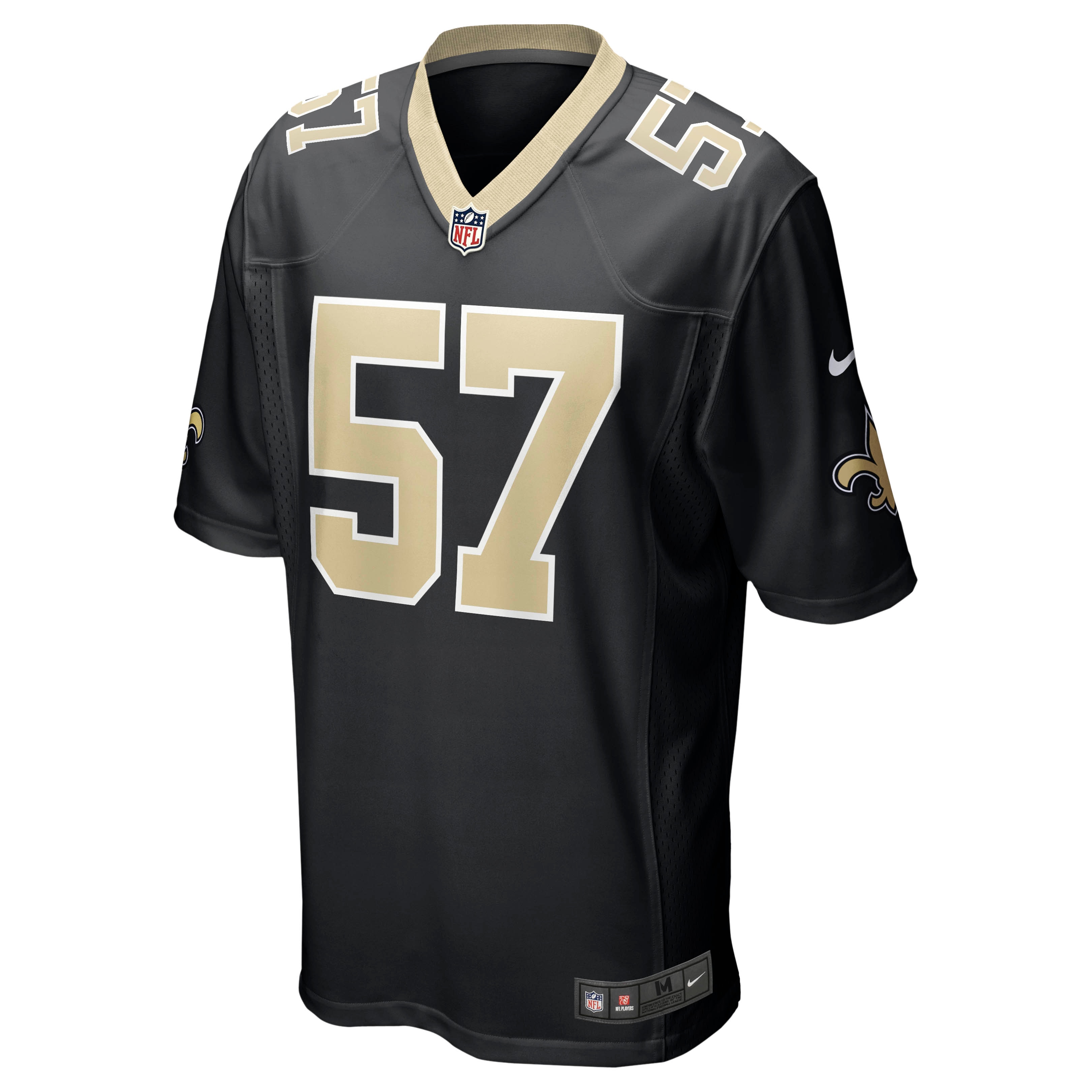 Alternative view of Rickey Jackson New Orleans Saints Retired Player Game Jersey - Men's