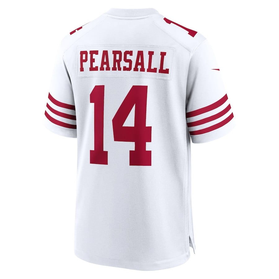 Ricky Pearsall #14 San Francisco 49ers Game Jersey - Men's | White - Image 3