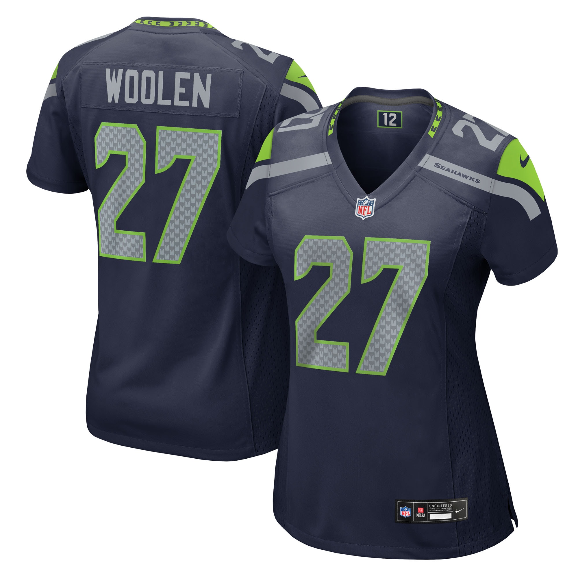 Riq Woolen Seattle Seahawks Game Jersey - Women's