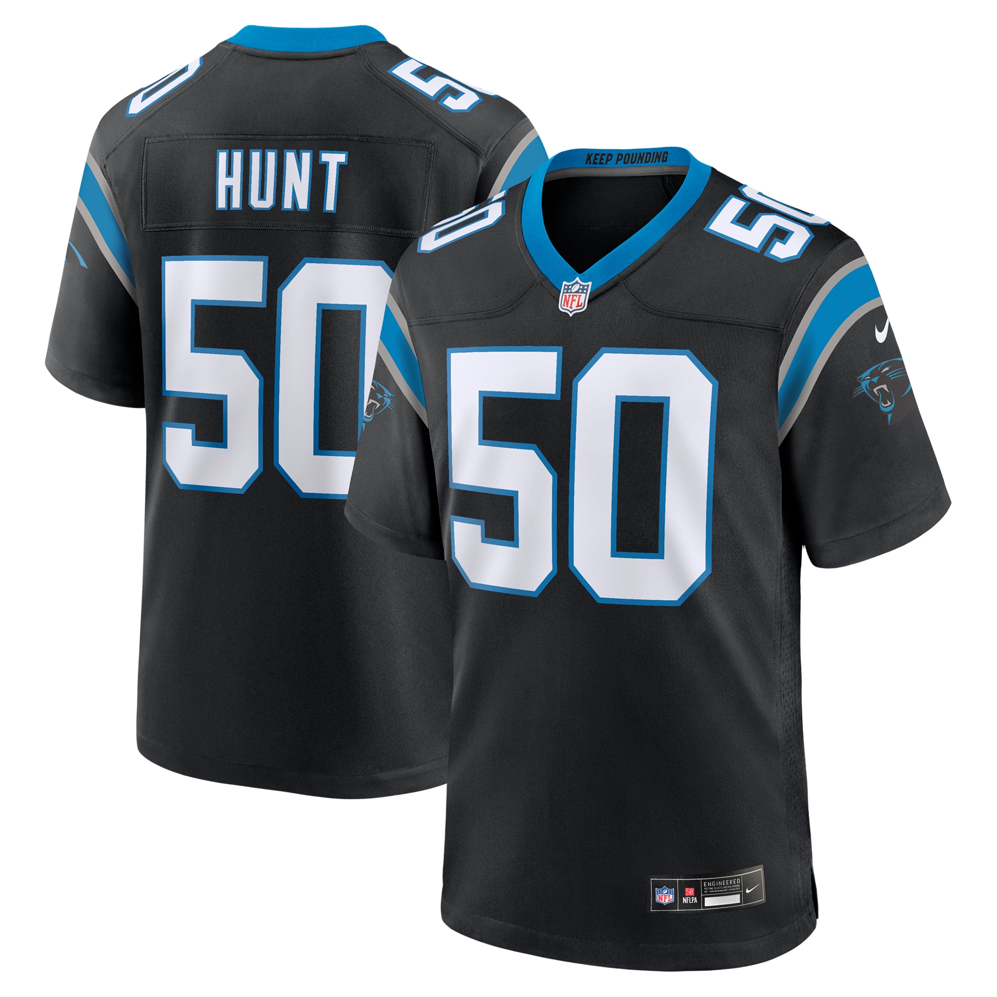 Robert Hunt Carolina Panthers Game Jersey - Men's