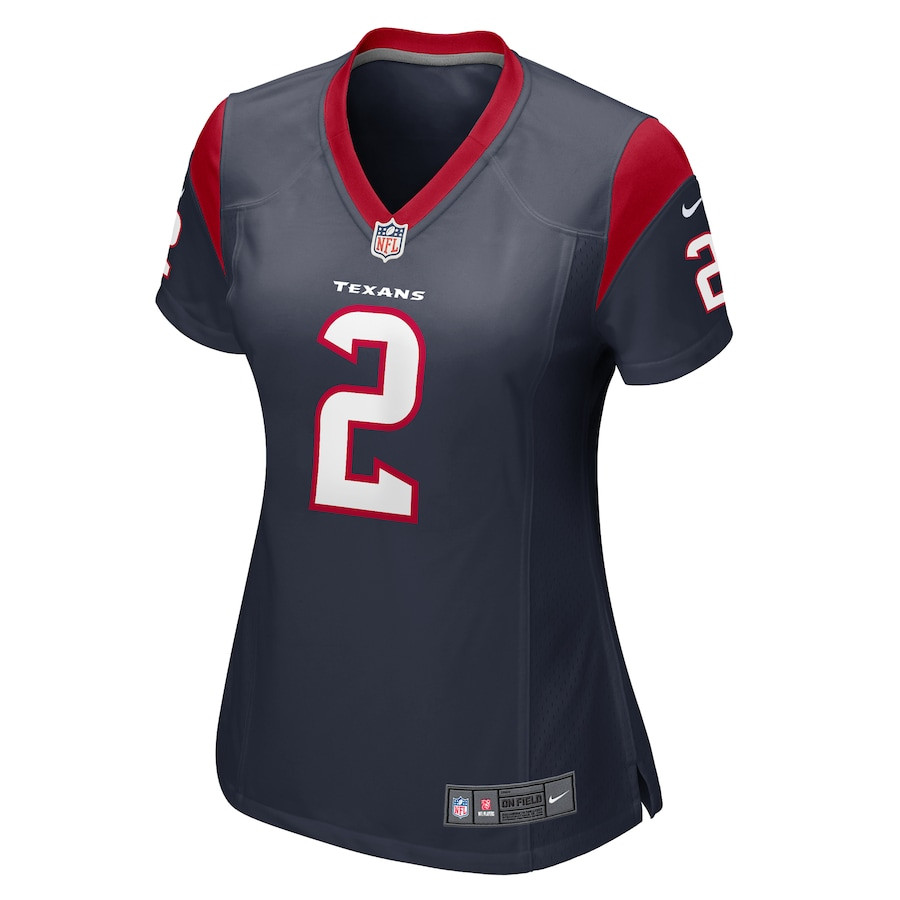 Alternative view of Robert Woods #2 Houston Texans Game Jersey - Women's | Navy
