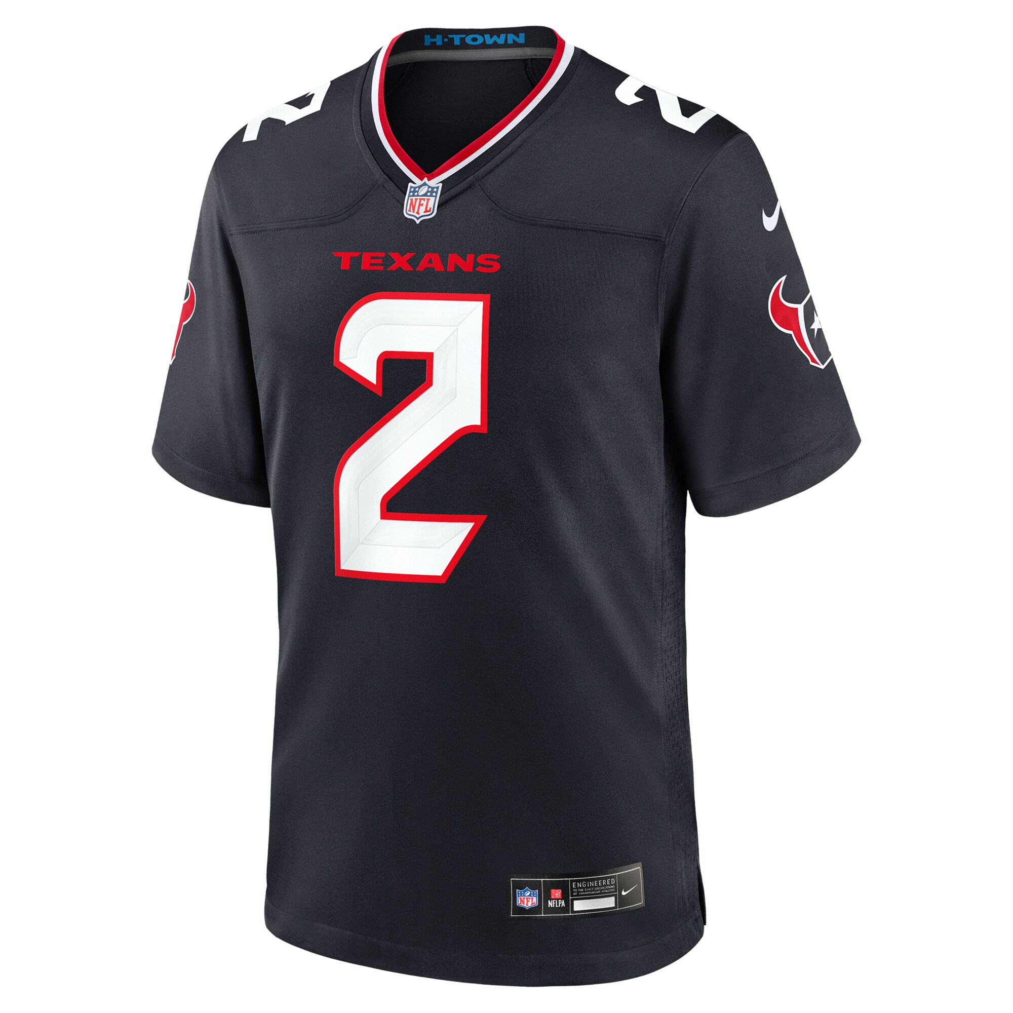 Alternative view of Robert Woods Houston Texans Game Jersey - Men's