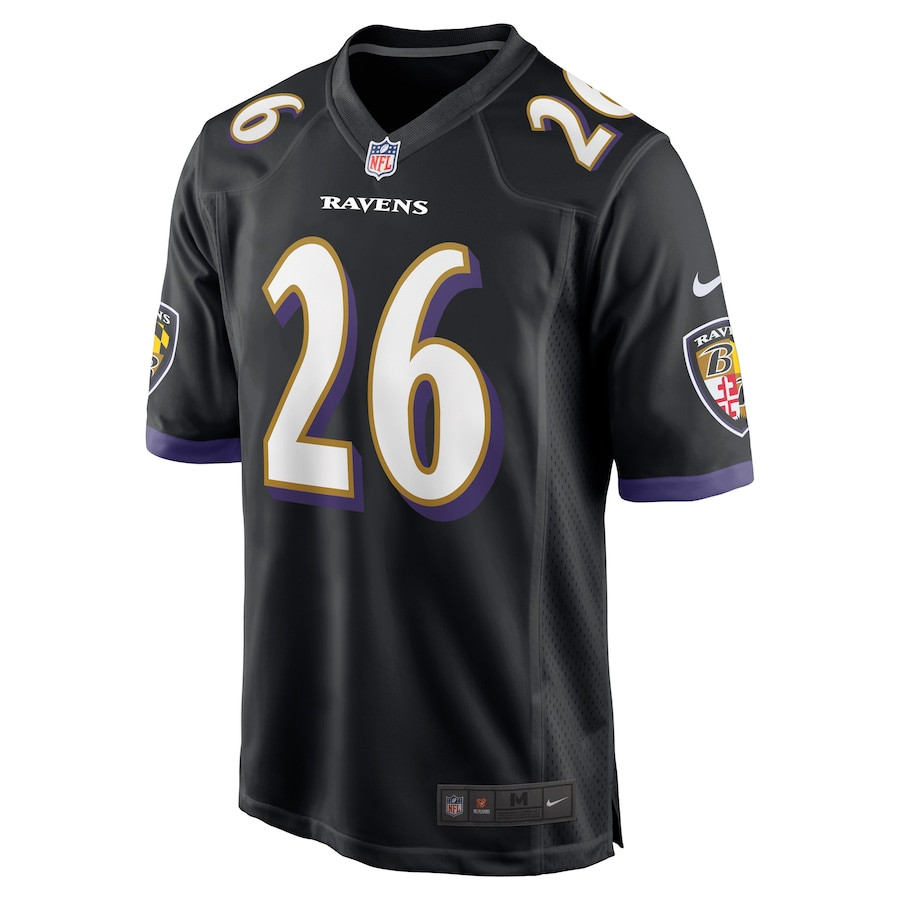Alternative view of Rod Woodson #26 Baltimore Ravens Game Jersey - Men's | Black