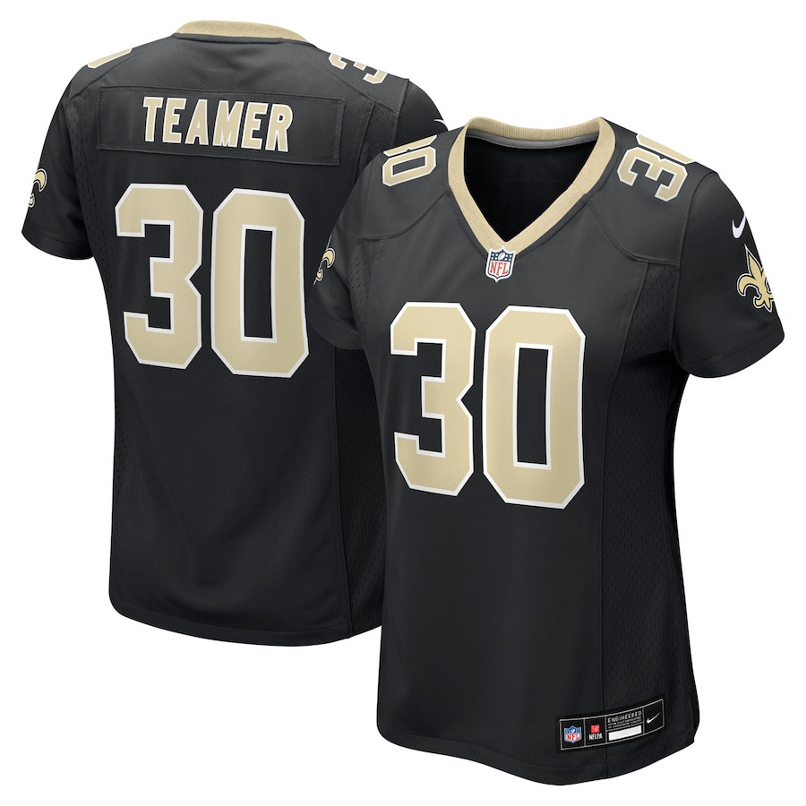 Roderic Teamer #30 New Orleans Saints Game Jersey - Women's | Black