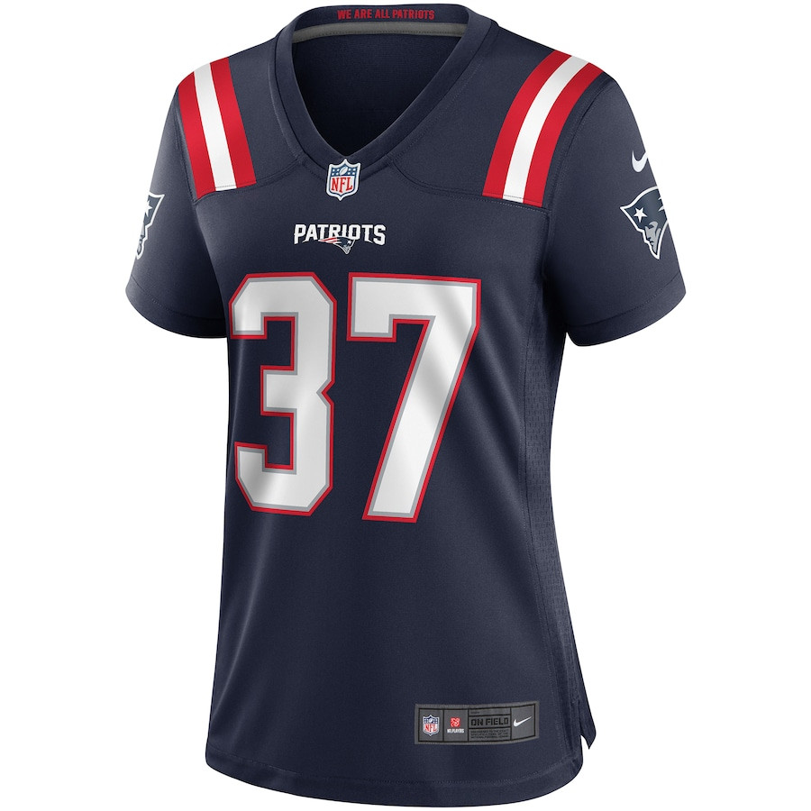 Alternative view of Rodney Harrison #37 New England Patriots Game Jersey - Women's | Navy