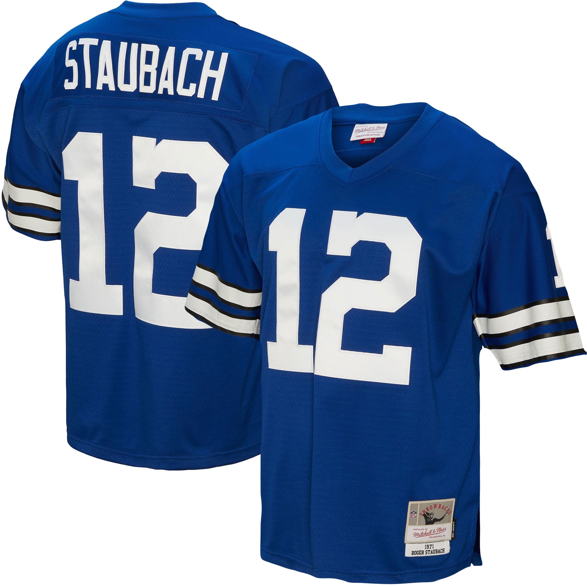 Roger Staubach Mitchell & Ness Dallas Cowboys Game Jersey - Men's