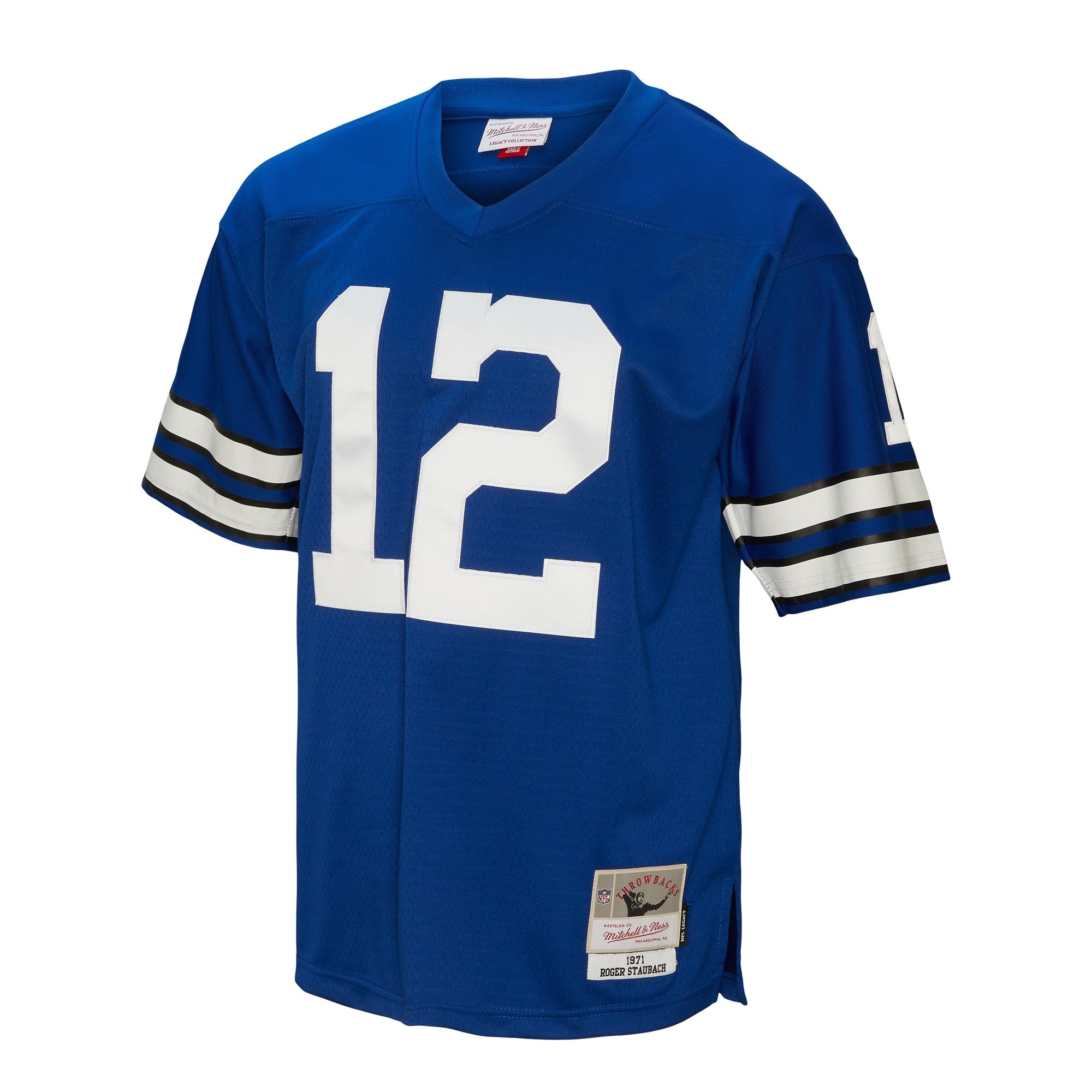 Alternative view of Roger Staubach Mitchell & Ness Dallas Cowboys Game Jersey - Men's