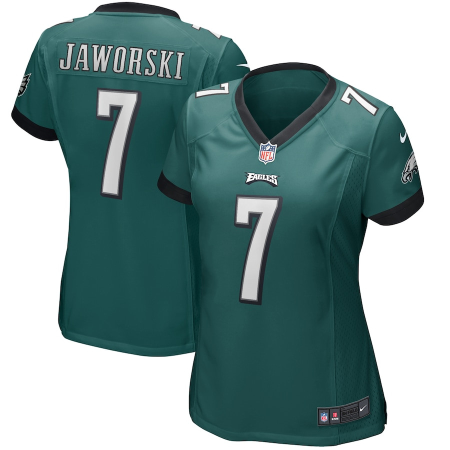 Ron Jaworski #7 Philadelphia Eagles Game Jersey - Women's | Midnight Green