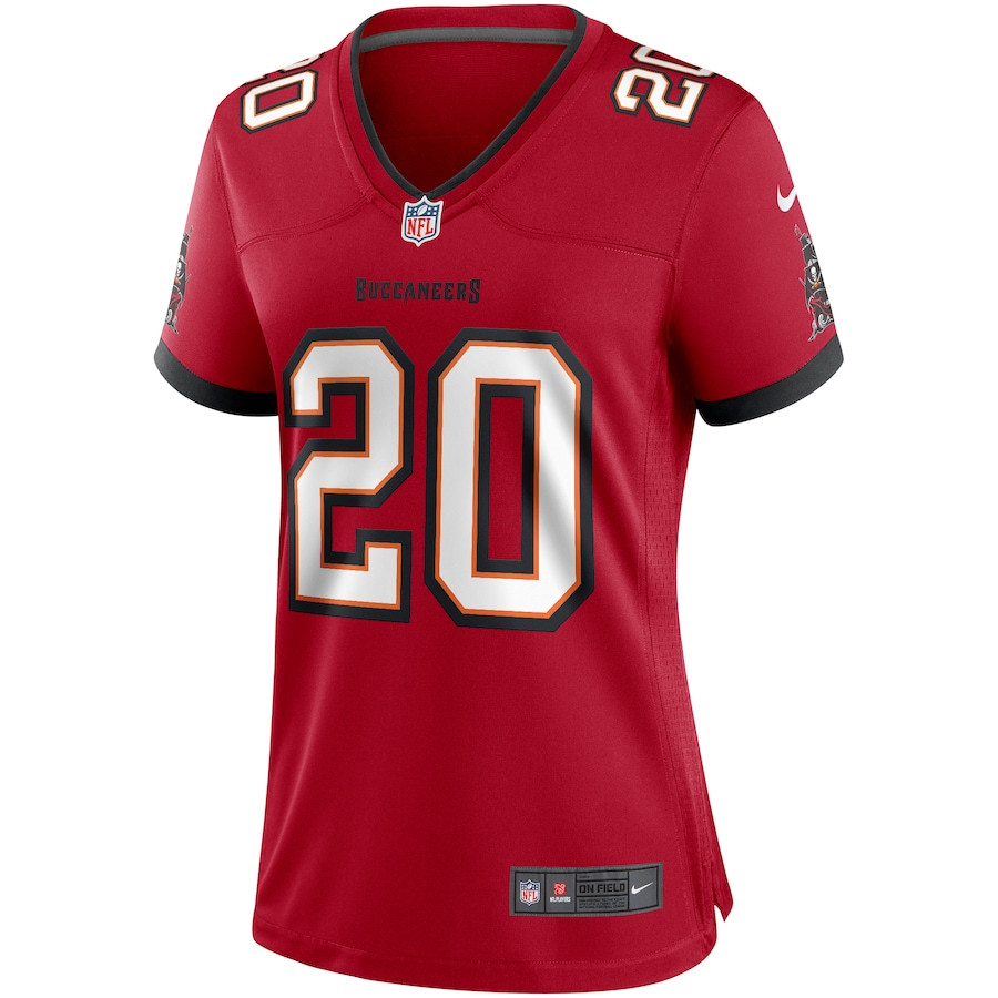 Alternative view of Ronde Barber #20 Tampa Bay Buccaneers Game Jersey - Women's | Red