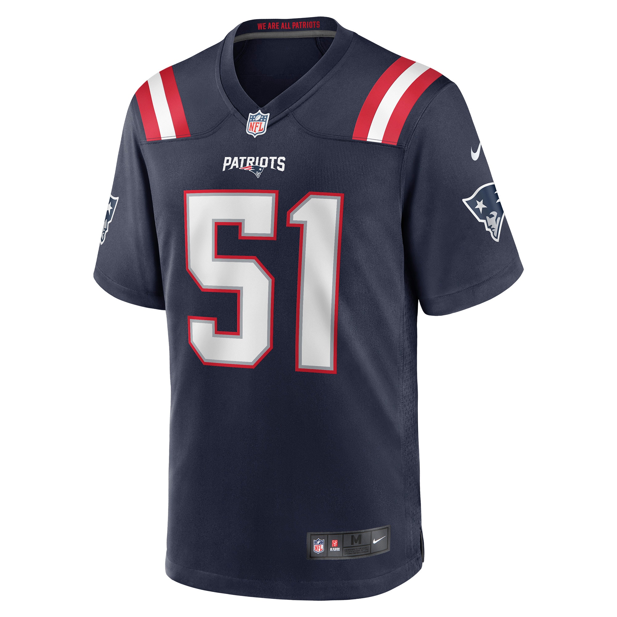 Alternative view of Ronnie Perkins New England Patriots Game Jersey - Men's