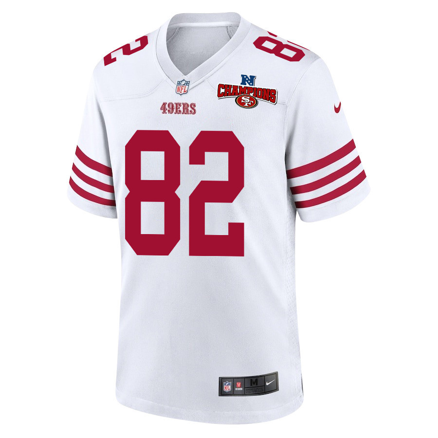 Alternative view of Ross Dwelley #82 San Francisco 49ers Game Jersey - Men's | White