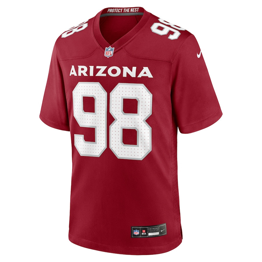 Alternative view of Roy Lopez #98 Arizona Cardinals Game Jersey - Men's | Cardinal