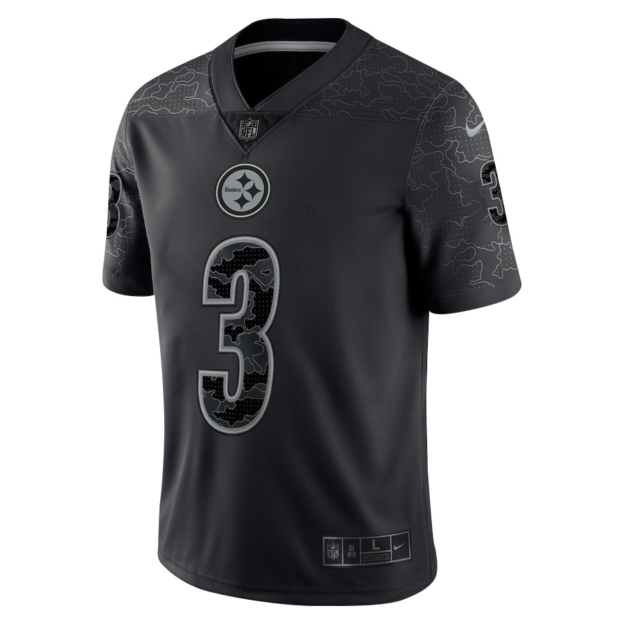 Alternative view of Russell Wilson #3 Pittsburgh Steelers Limited Jersey - Men's | Black