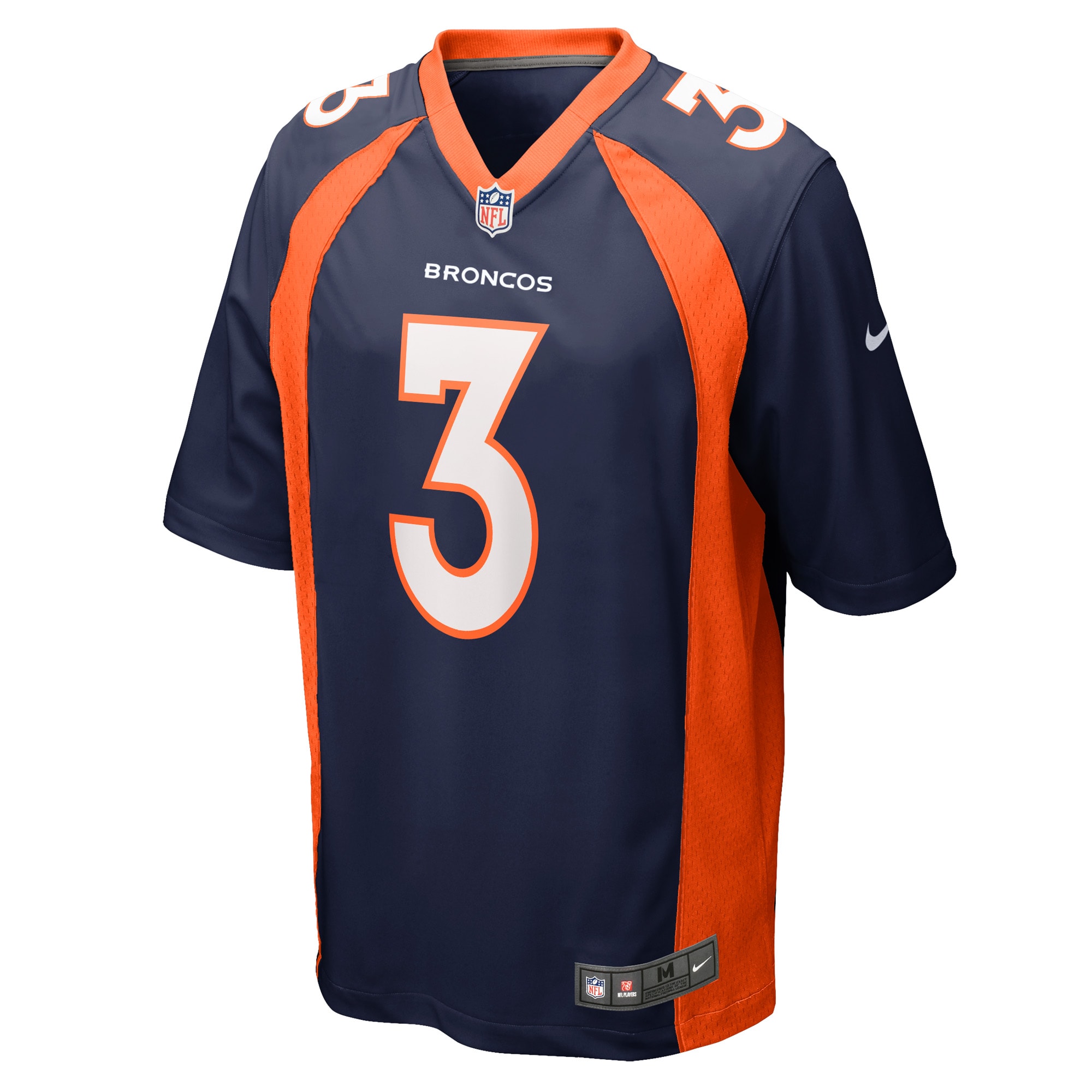 Alternative view of Russell Wilson Denver Broncos Alternate Game Jersey - Men's