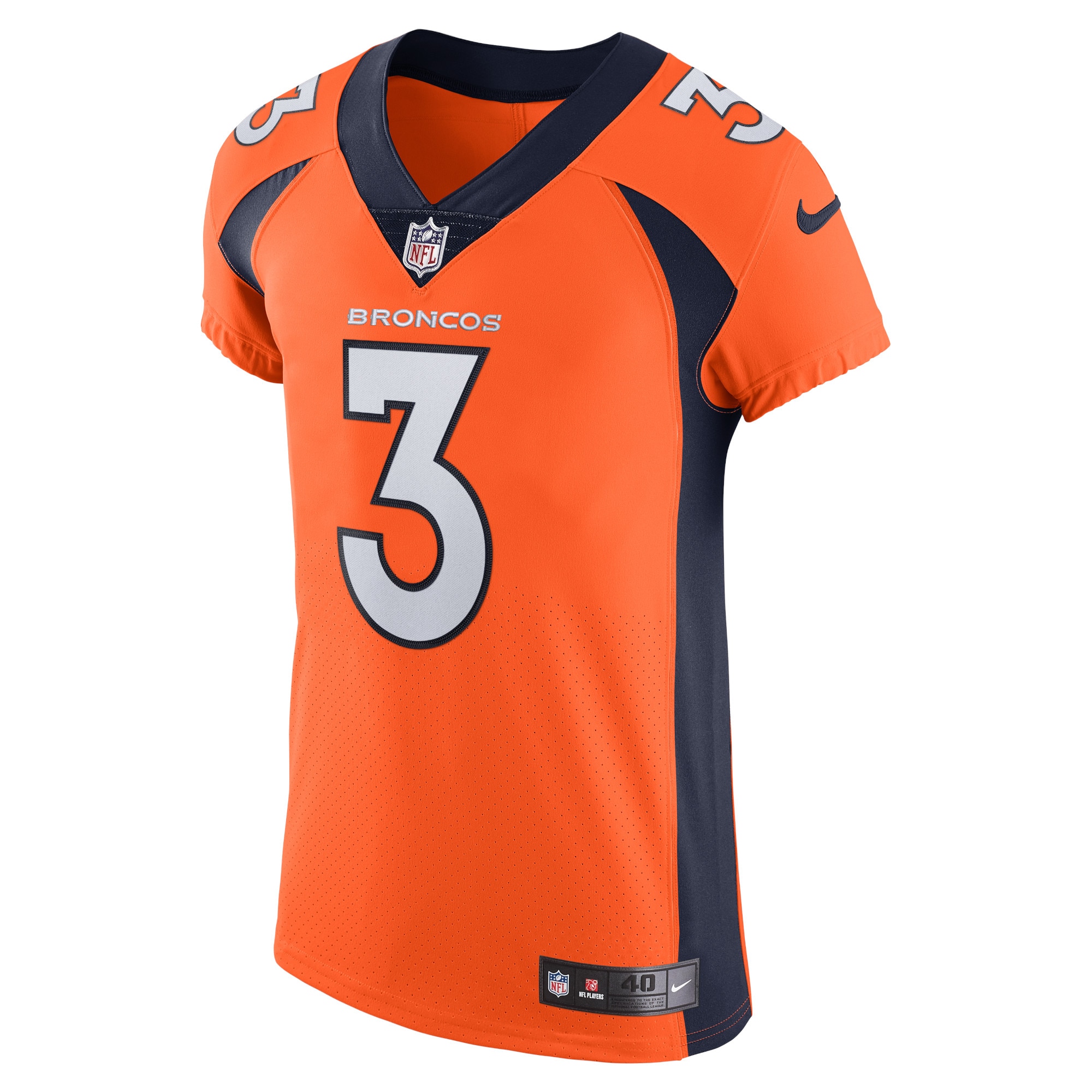 Alternative view of Russell Wilson Denver Broncos Elite Jersey - Men's
