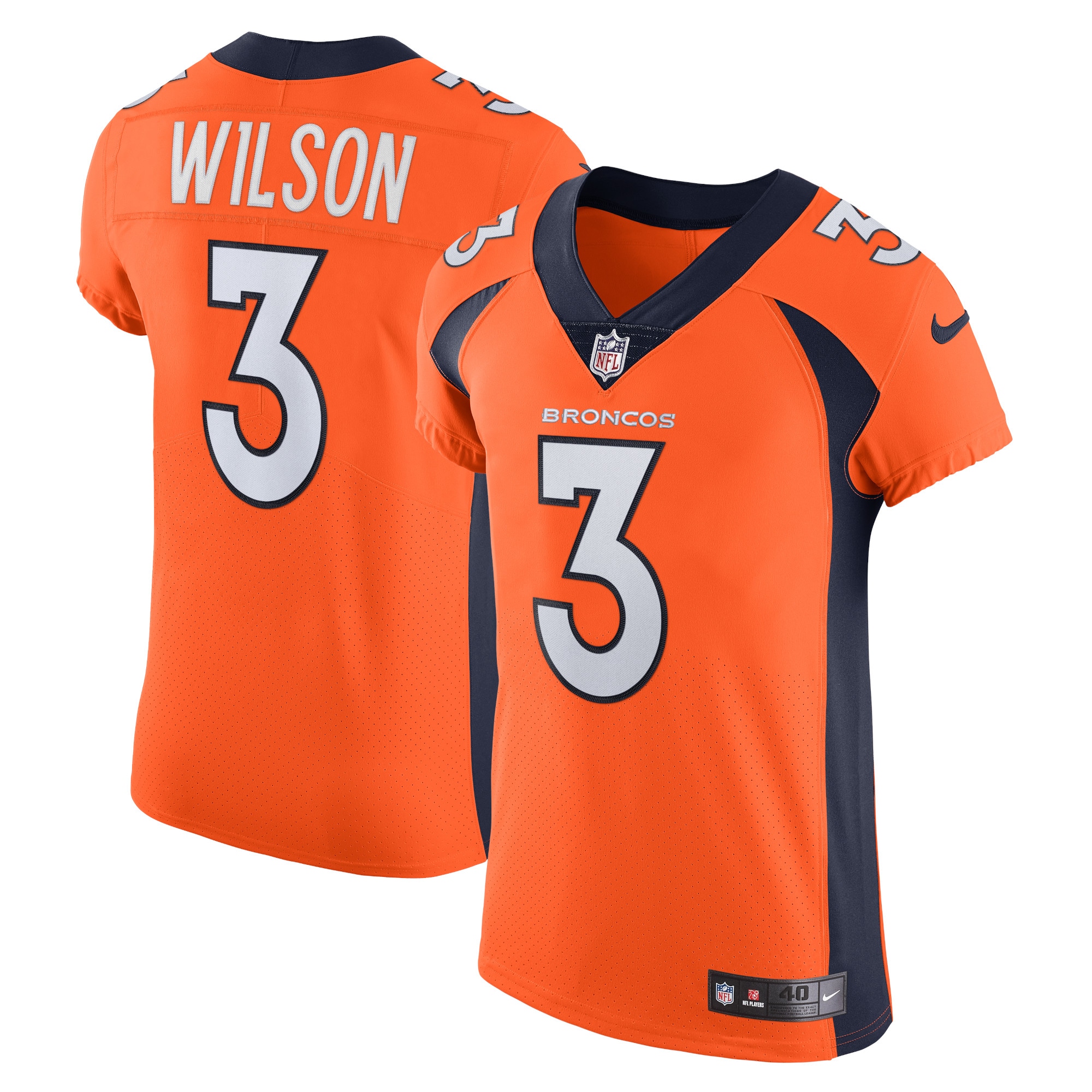 Russell Wilson Denver Broncos Elite Jersey - Men's