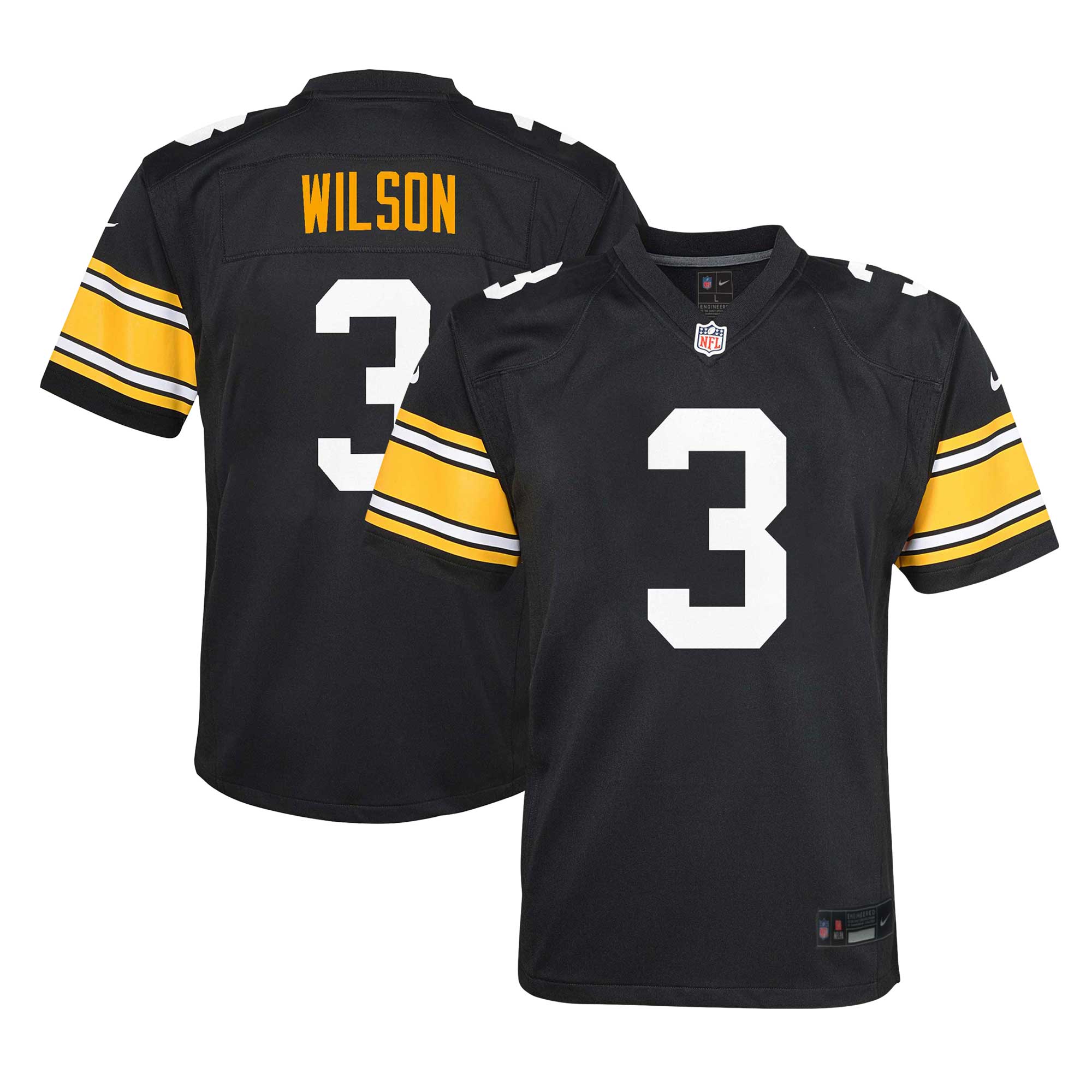 Russell Wilson Pittsburgh Steelers Alternate Game Jersey - Youth