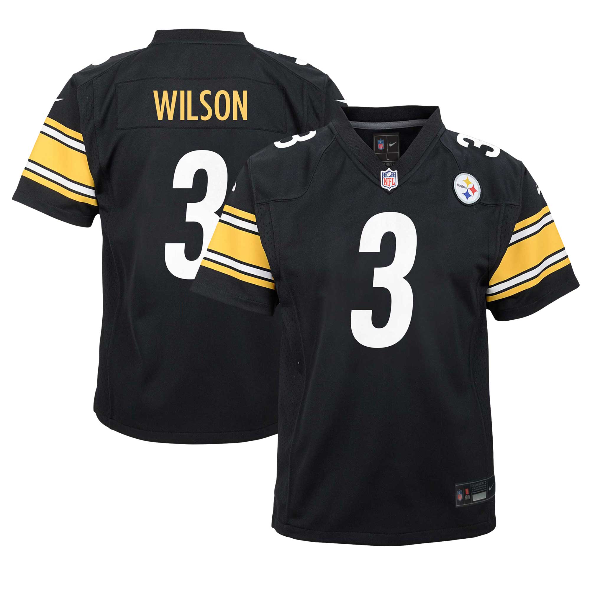 Russell Wilson Pittsburgh Steelers Game Jersey - Youth