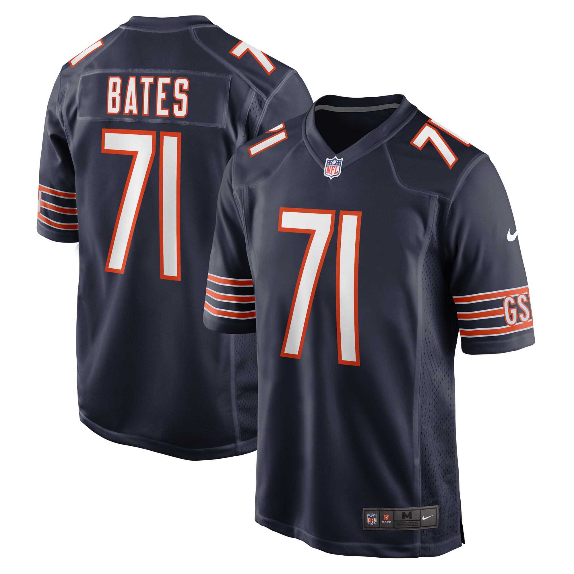 Ryan Bates Chicago Bears Game Jersey - Men's