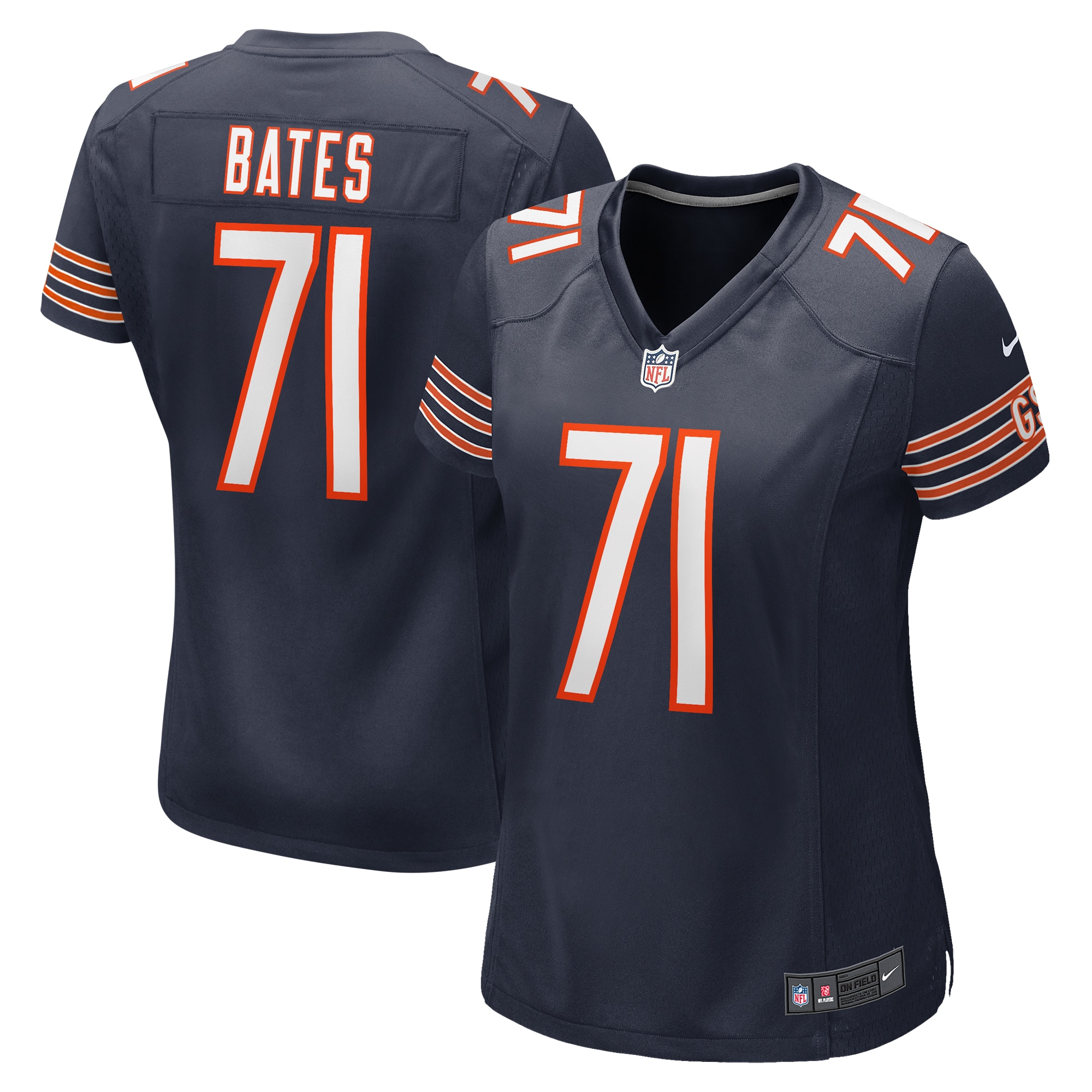 Ryan Bates Chicago Bears Game Jersey - Women's