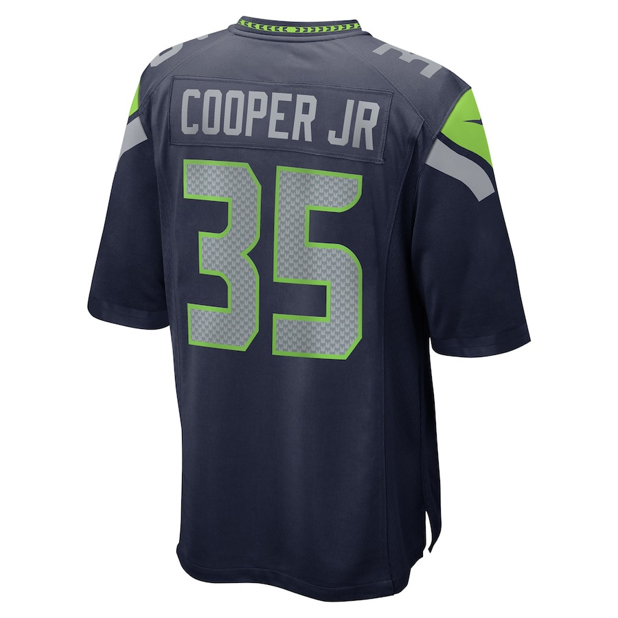 Ryan Cooper Jr. #35 Seattle Seahawks Game Jersey - Men's | College Navy - Image 3