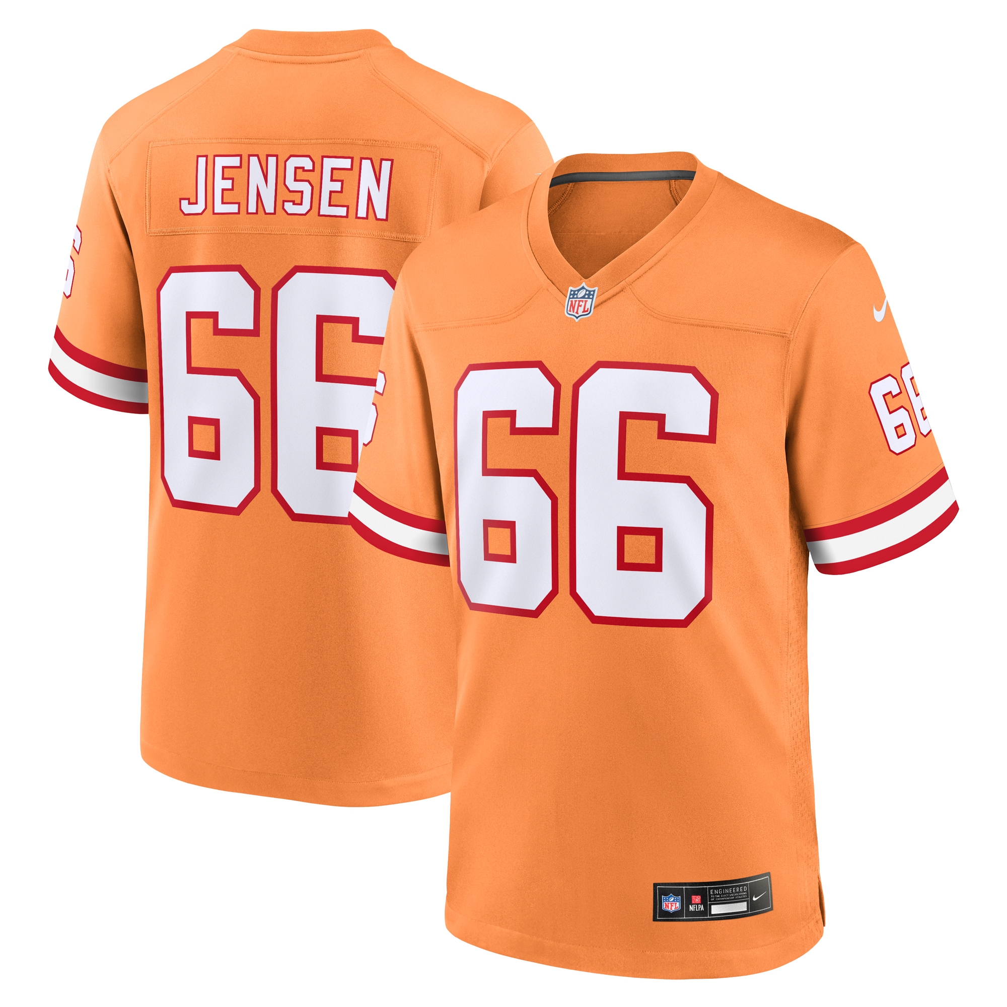 Ryan Jensen Tampa Bay Buccaneers Throwback Game Jersey - Men's