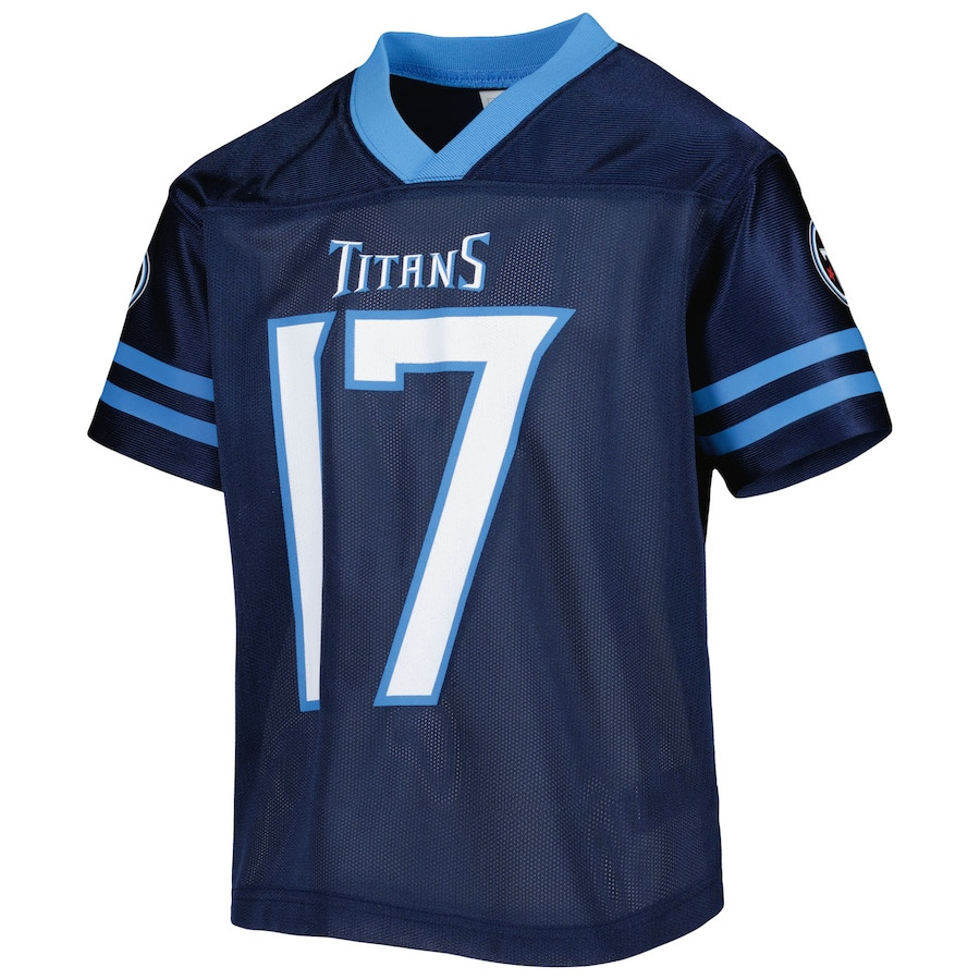 Alternative view of Ryan Tannehill #17 Tennessee Titans Game Jersey - Youth | Navy