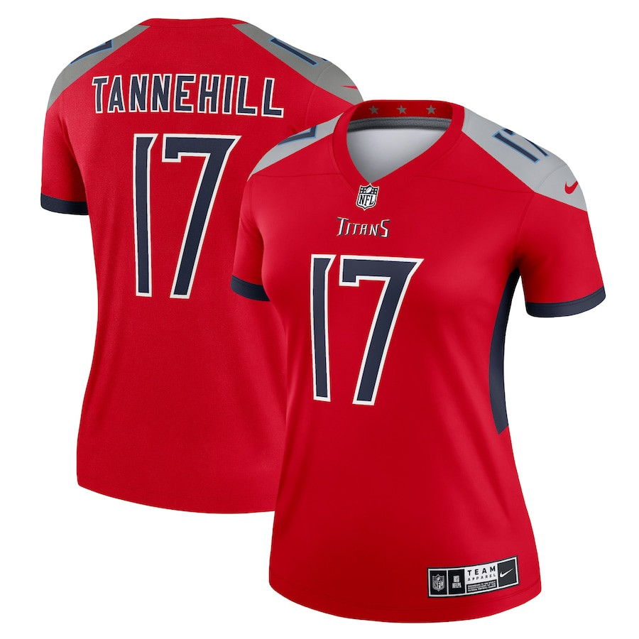 Ryan Tannehill #17 Tennessee Titans Inverted Legend Jersey - Women's | Red